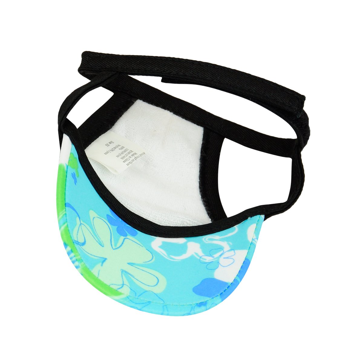 PlayaPup Sun Protective Dog Visor, Daisy Azure, X-Large