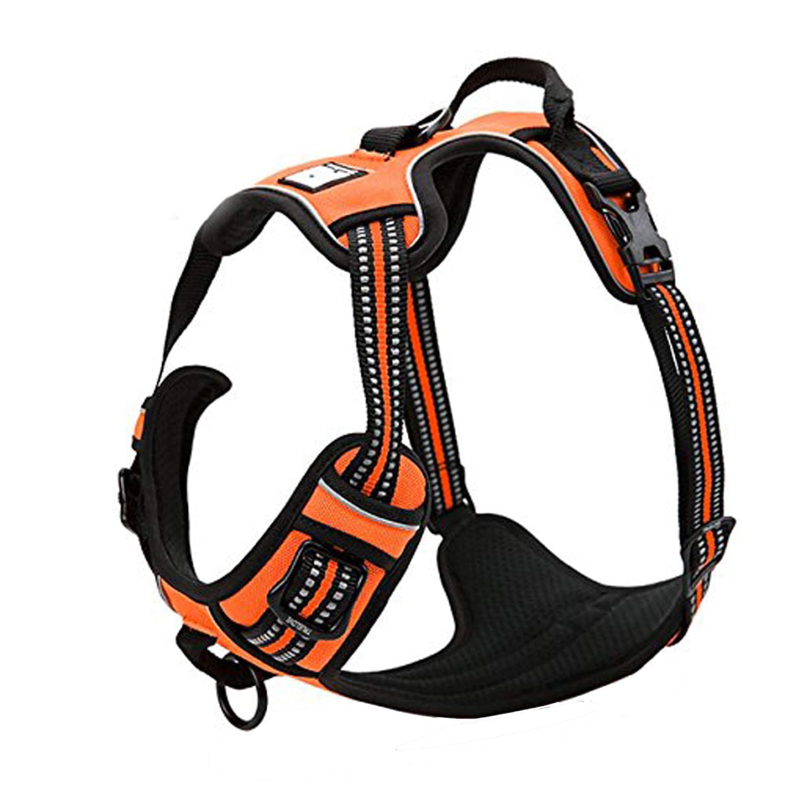 True Love Truelove Adjustable No-Pull Dog Harness Reflective Pup Vest Harnesses Comfortable Control Brilliant Colors Tlh5651(Ora