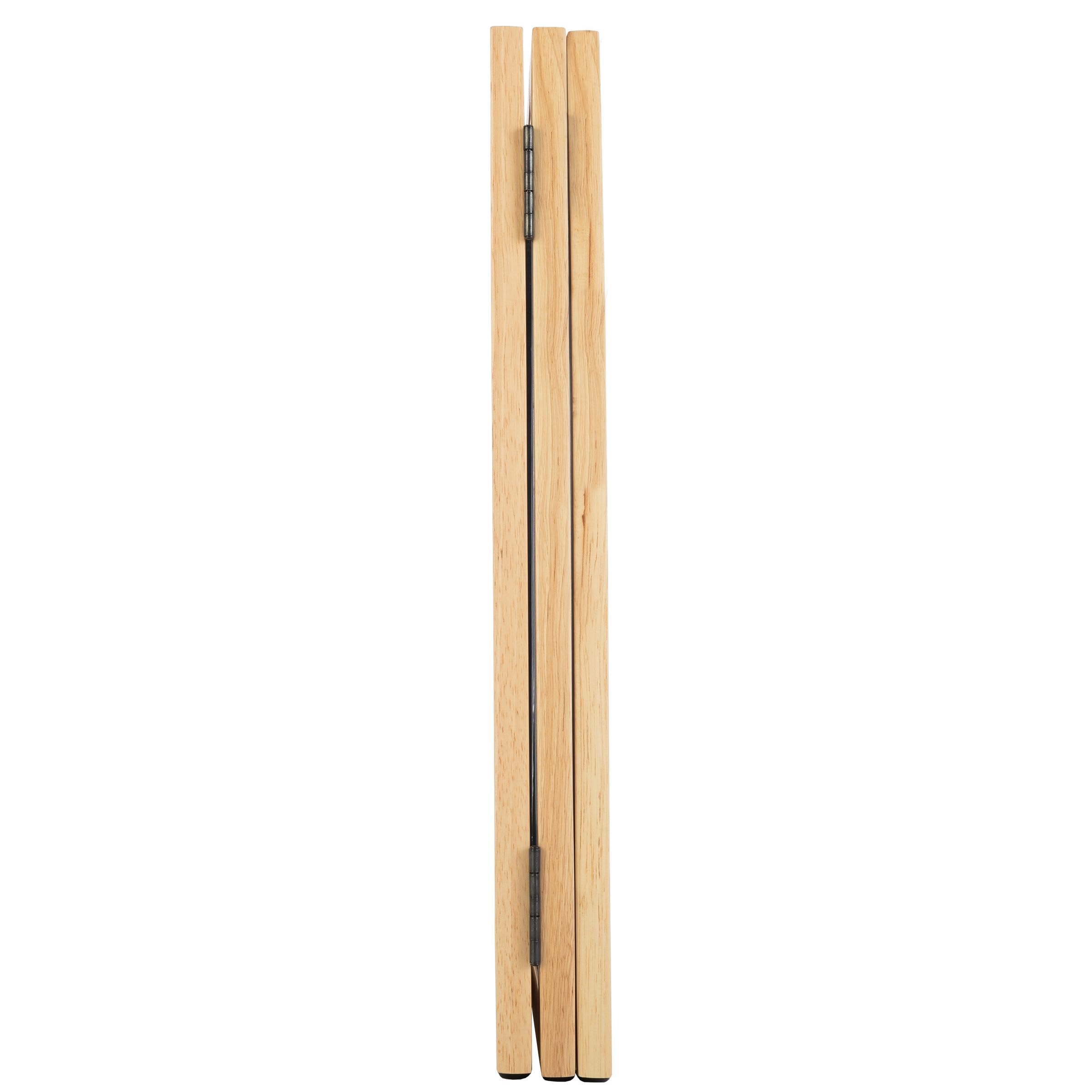 Pet Gate - 3-Panel Indoor Folding Dog Gate For Stairs Or Doorways - 54X24-Inch Freestanding Pet Fence For Cats And Dogs By Petmaker (Natural)