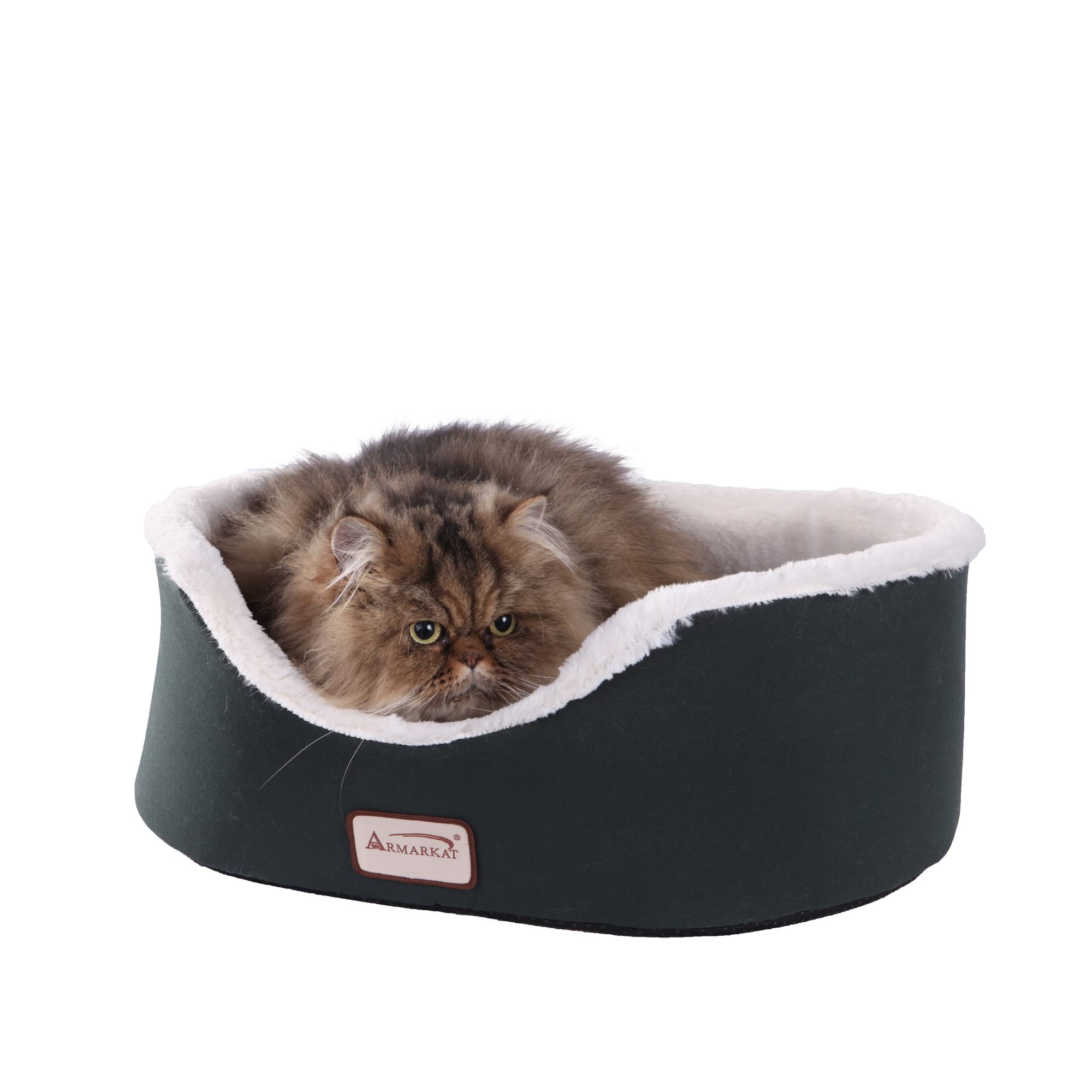 Armarkat Pet Bed 22-Inch by 19-Inch Oval, Laurel Green