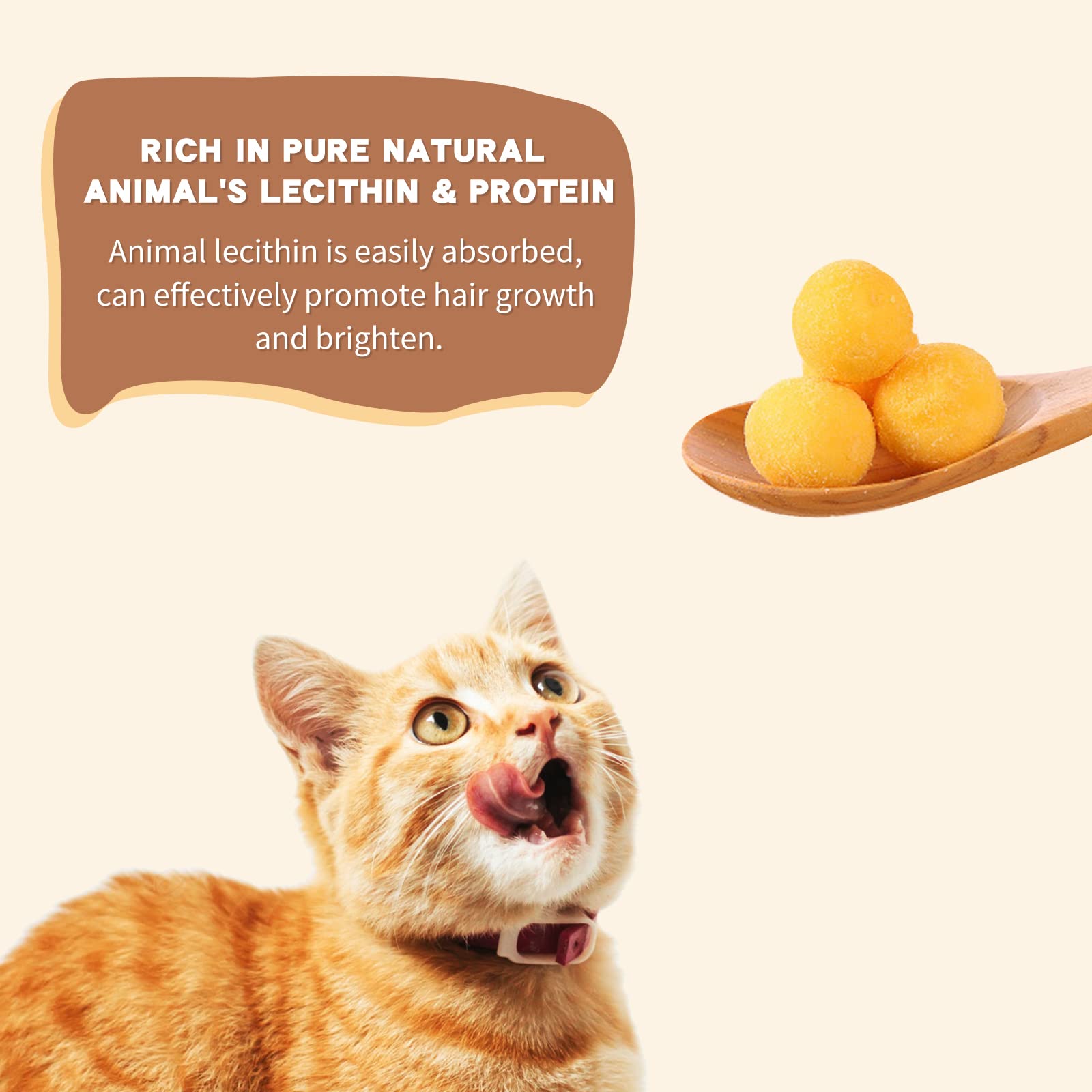 Dancing Tail Freeze Dried Cat and Dog Treats, Quail Egg Yolk, 4.6 Ounce, Limited Ingredient Healthy Snacks for Training