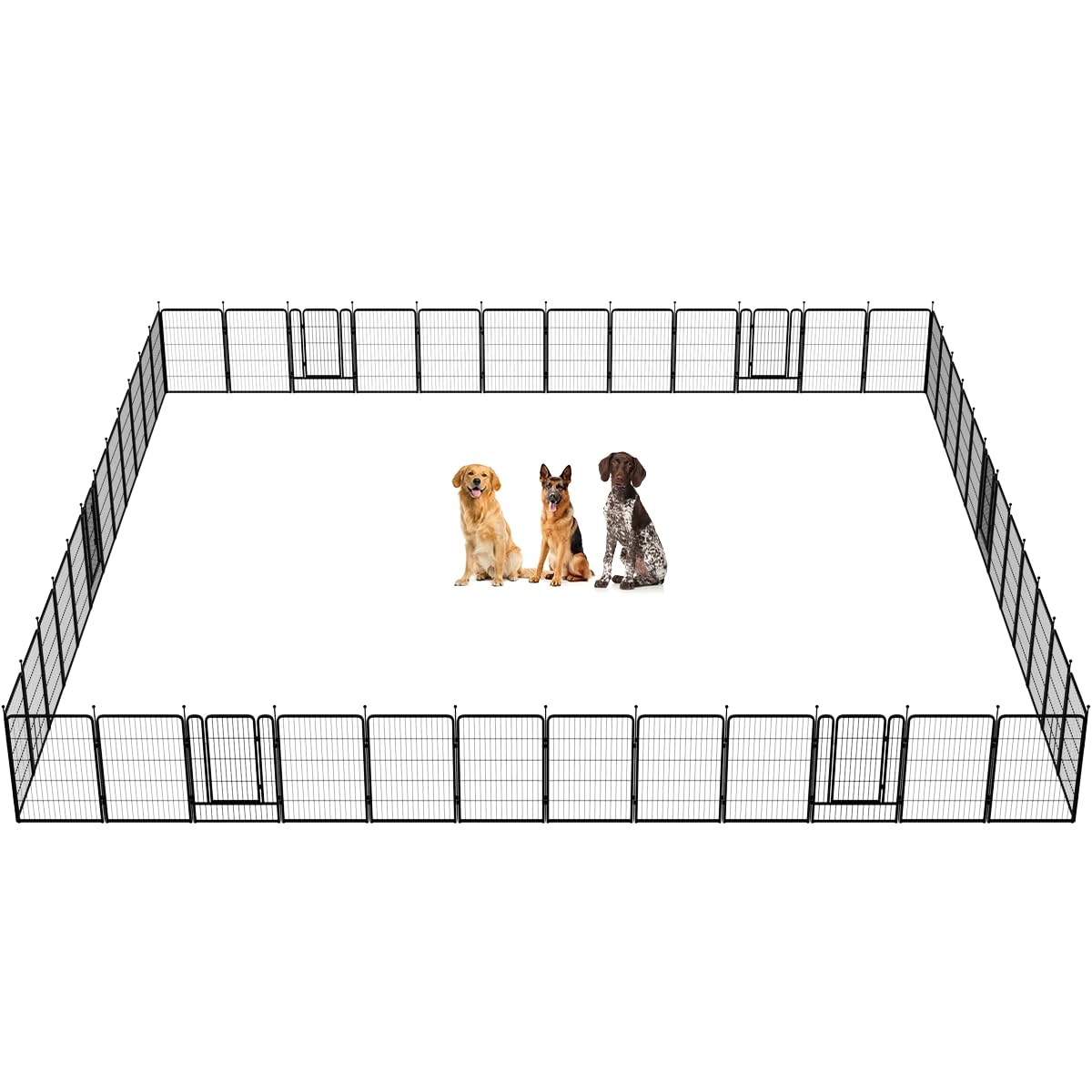 Fxw Rollick Dog Playpen For Yard, Rv Camping, 40 Inch 48 Panels For Medium And Large Dogs│Patented
