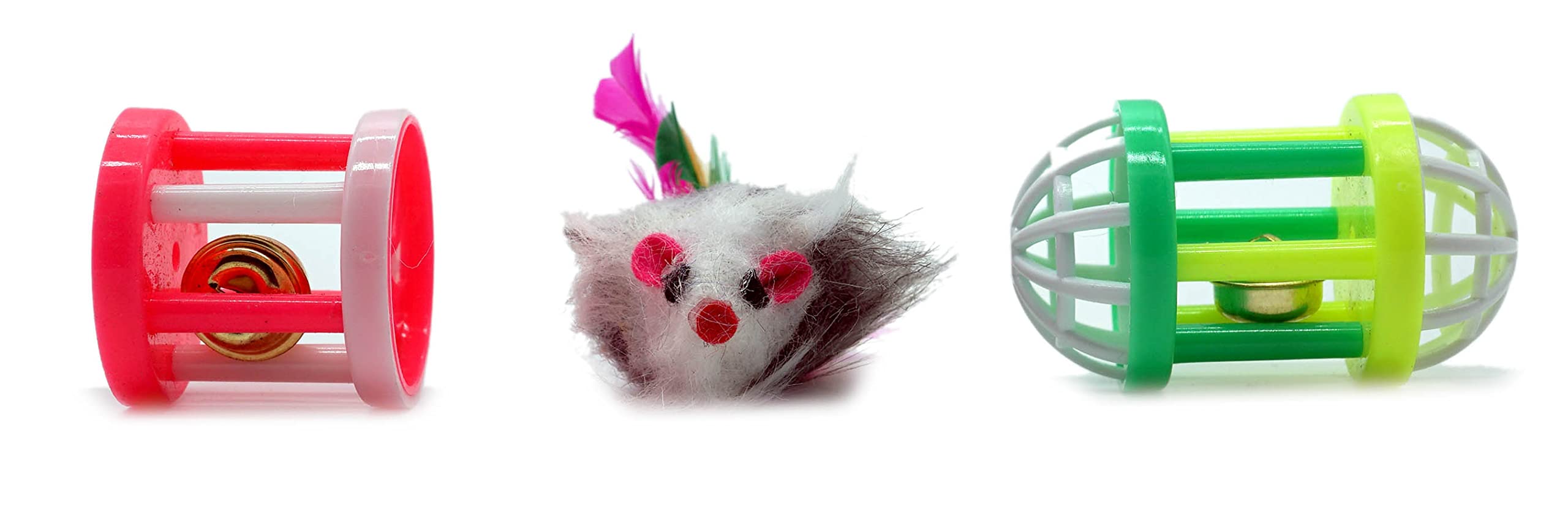 Pets Empire Cat Toy Pet Cat Toy Bell Ball Plastic Ball Parrot Parrot Rabbit Cat Dog Toy Ball Color Bird Bell Ball