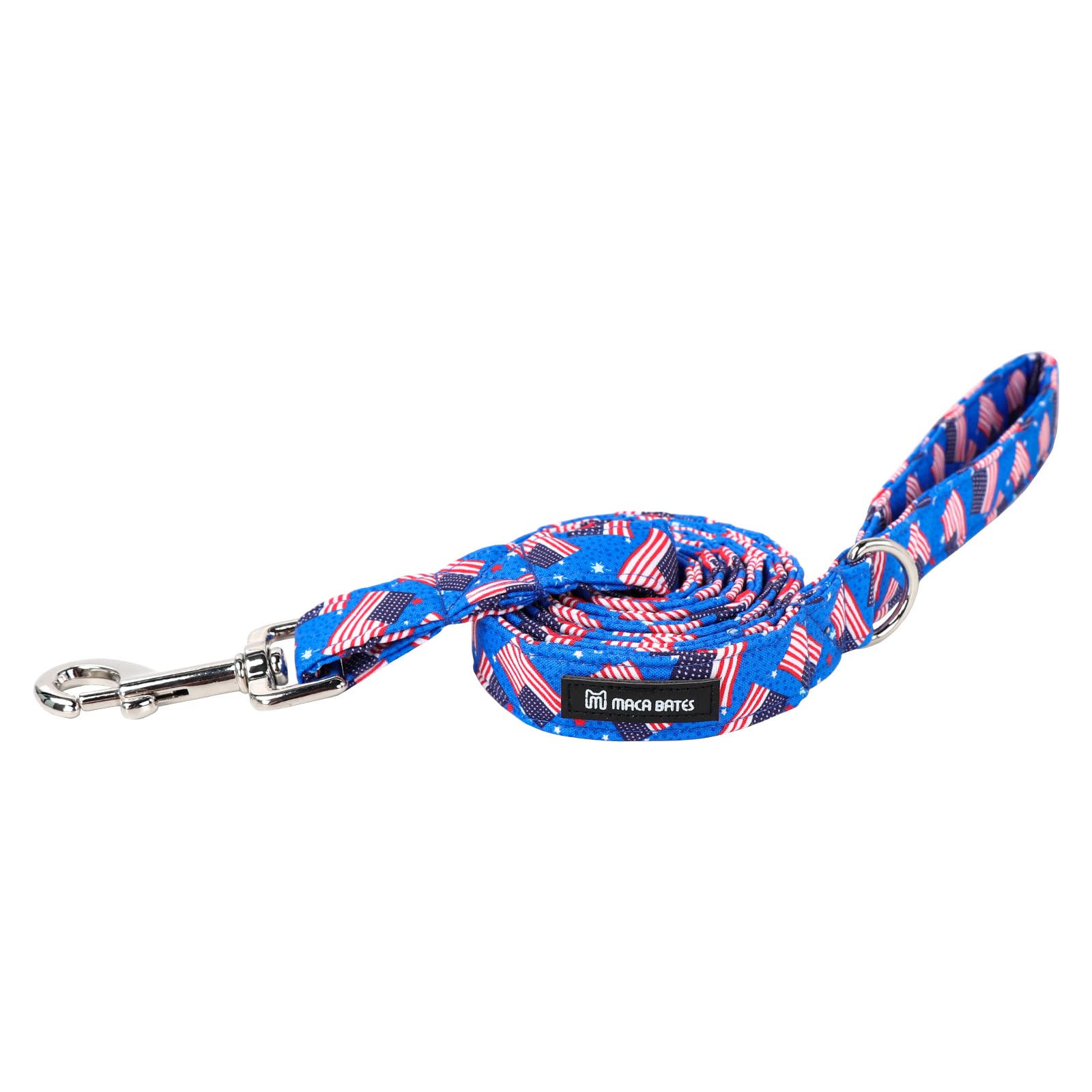 Maca Bates American Flag 4Th Of July Dog Leash Durable 5 Ft/4.4 Ft/4 Ft For Small Medium Large Dogs Walking Accessories