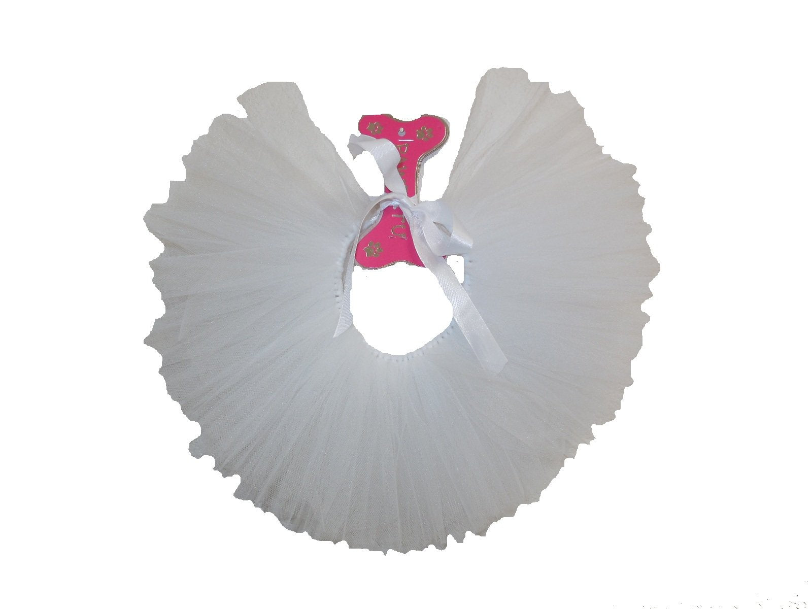 Pawpatu Handcrafted In Usa White Tulle Tutu For Large Dogs