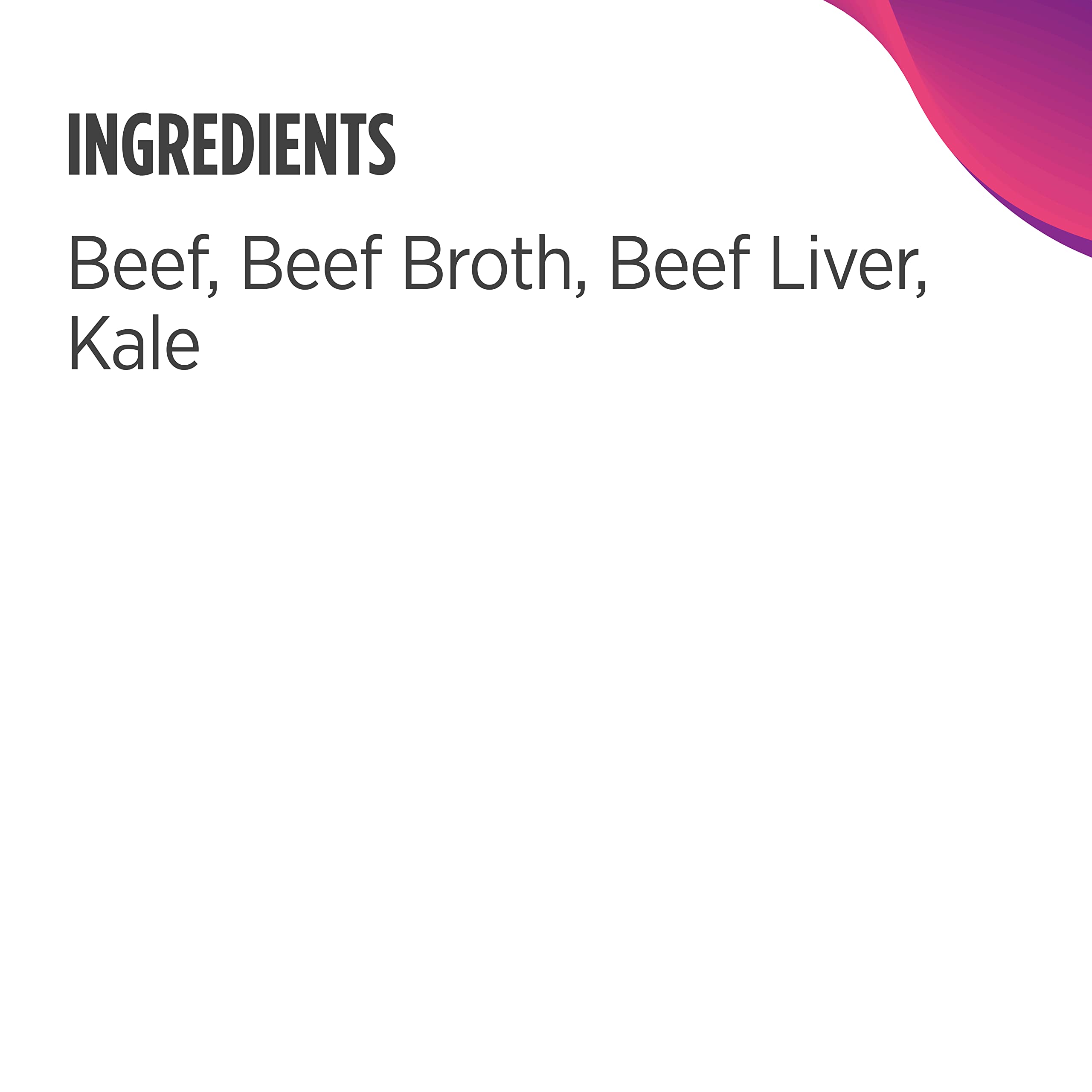 Nulo Freestyle Beef, Beef Liver, & Kale in Broth Real Meat Dog Food Topper, 2.8 Ounce (Pack of 24)