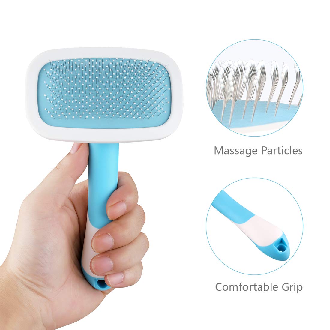 Blinkeen Dog Brush & Cat Brush For Shedding And Grooming,Pet Slicker Combs For Dog & Cat With Long Or Short Hair