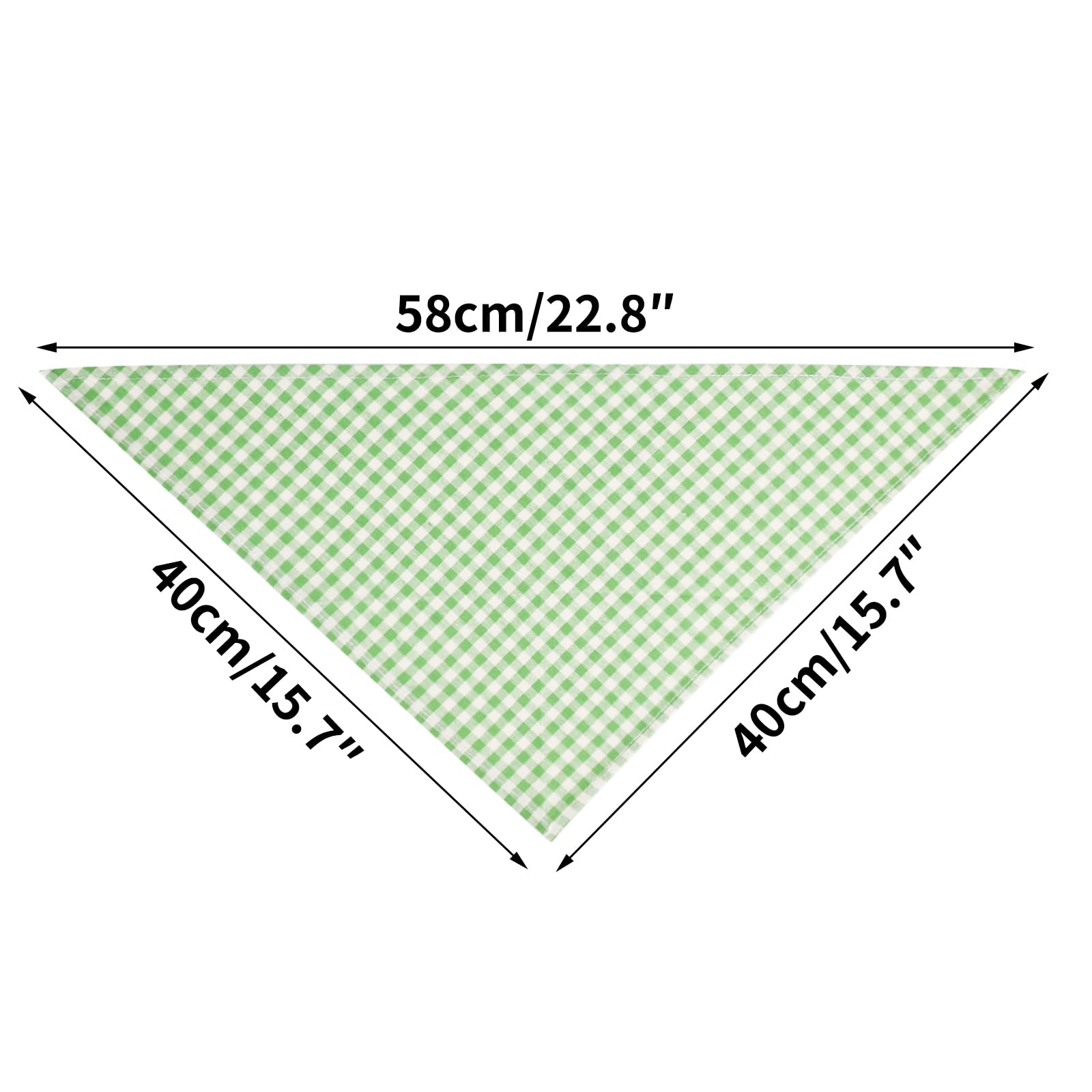 Segarty 60 Pack Washable Plaid Bibs, 22.8''X15.7'' Pet Scarf Triangle Dog Bandanas Accessories Bulk For Small Medium Dogs Cats L