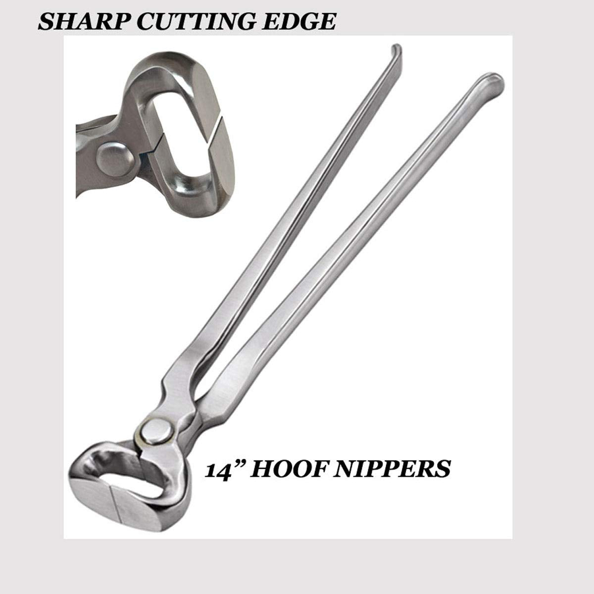 Hoof Nipper 14' Vanadium Steel Farrier Tool In Dull Finish