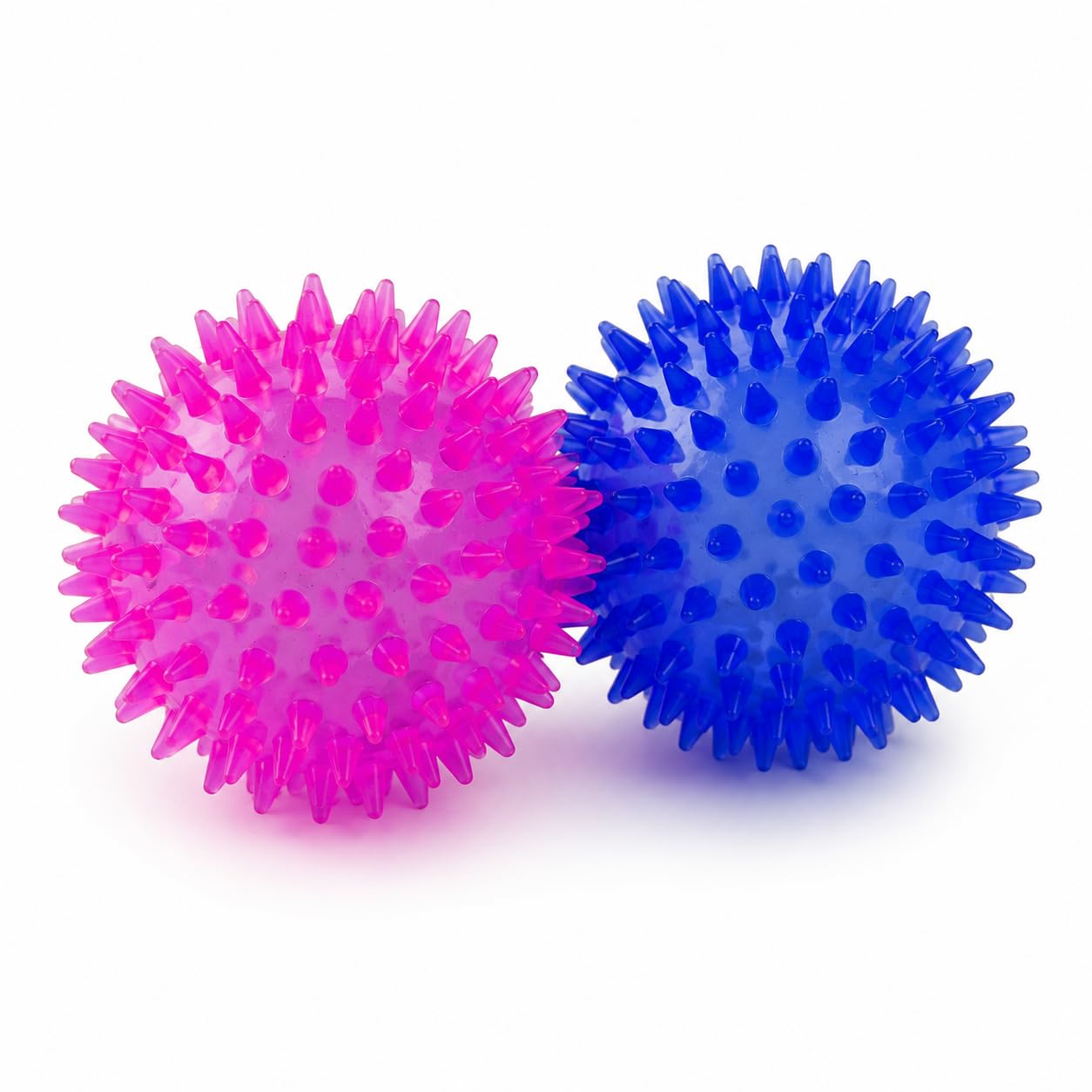 Payton Perry Pet Toy Spike Ball With Squeaky Sound & Led Light | Durable Rubber Ball For Dogs & Cats, Bouncy Chew Toy For Indoor