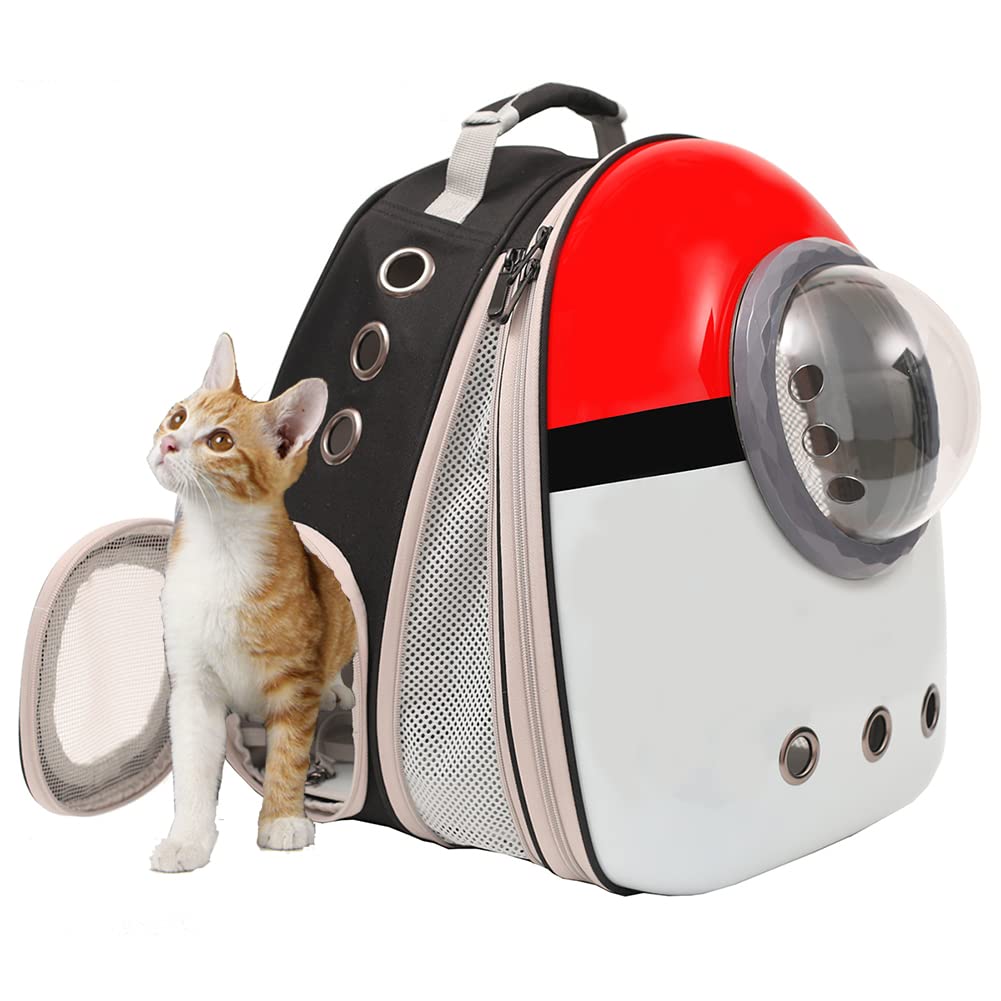 Front Expandable Cat Backpack Carrier, Fit up to 20 lbs, Space Capsule Astronaut Cat Bubble Backpack to Carry and Transport Larg