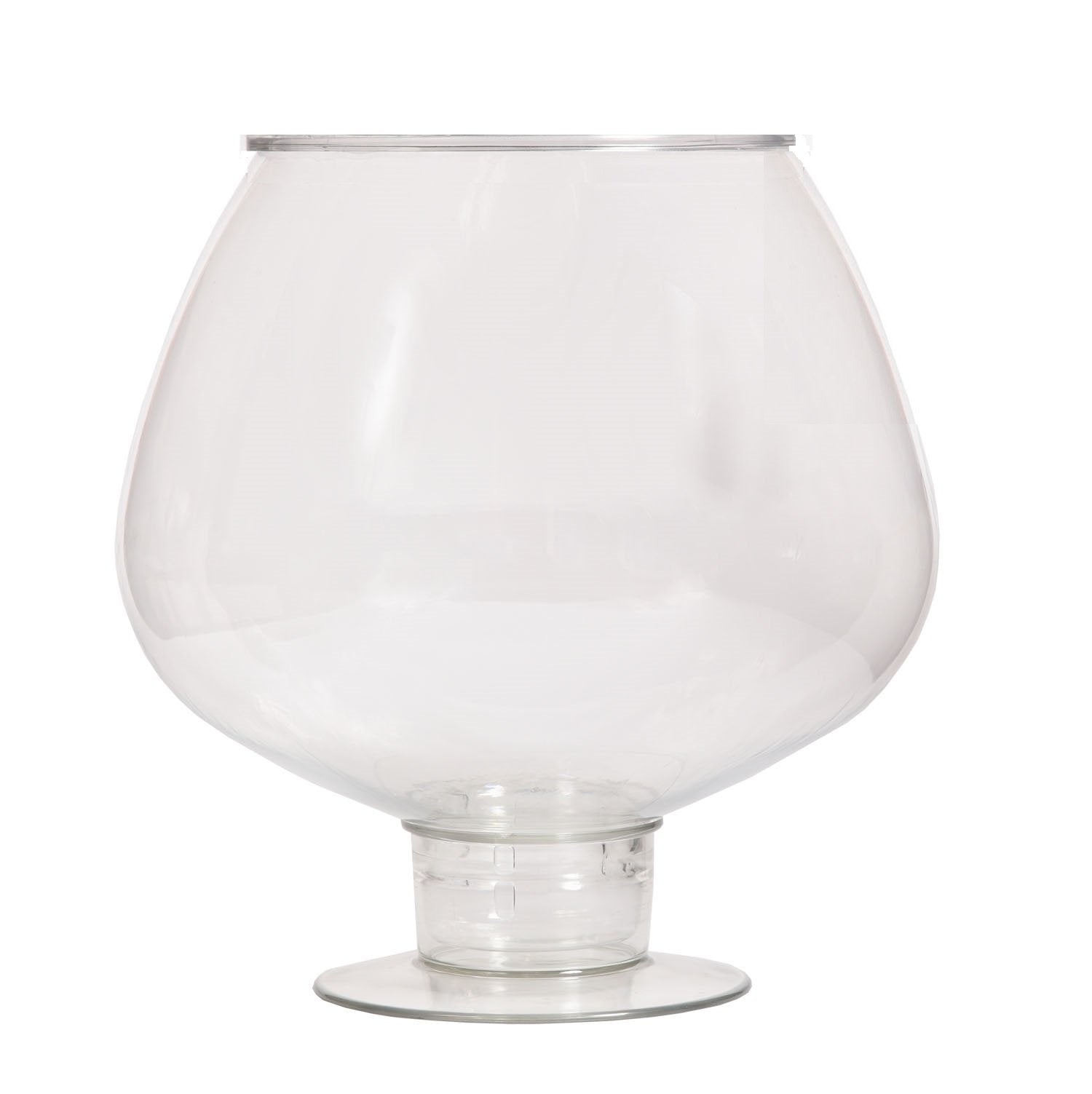 Koller Products 1.7 Gallon Fish Bowl - Impact-Resistant Plastic, Bettatank, Clear