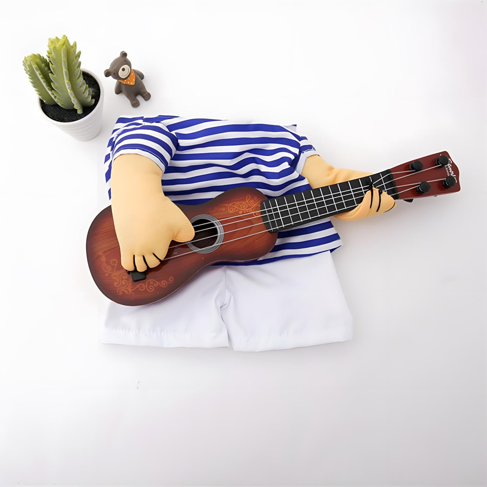 NACOCO Pet Guitar Costume for Dogs & Cats, Medium, Navy Blue, Cotton, Model GUITARCOSTUME-M, Halloween & Christmas Outfit