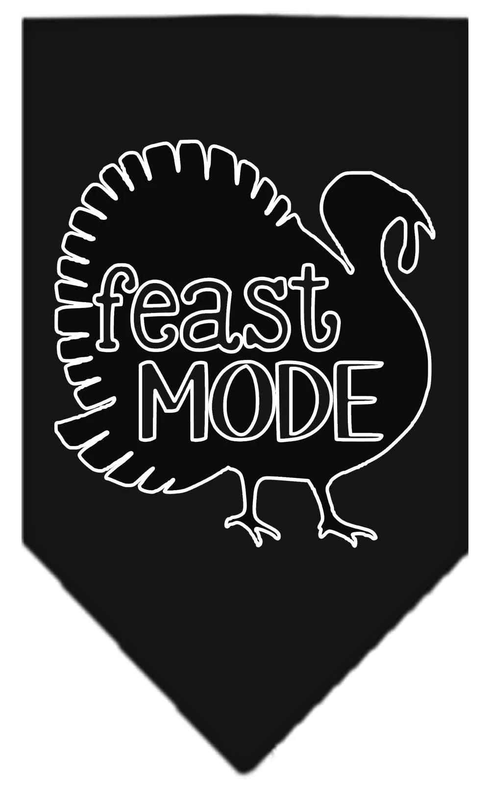 Mirage Pet Product Feast Mode Screen Print Bandana Light Pink Large
