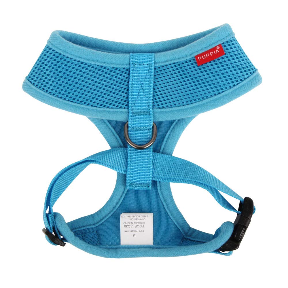 Puppia Soft Dog Harness No Choke Over-The-Head Triple Layered Breathable Mesh Adjustable Chest Belt And Quick-Release Buckle, Sk