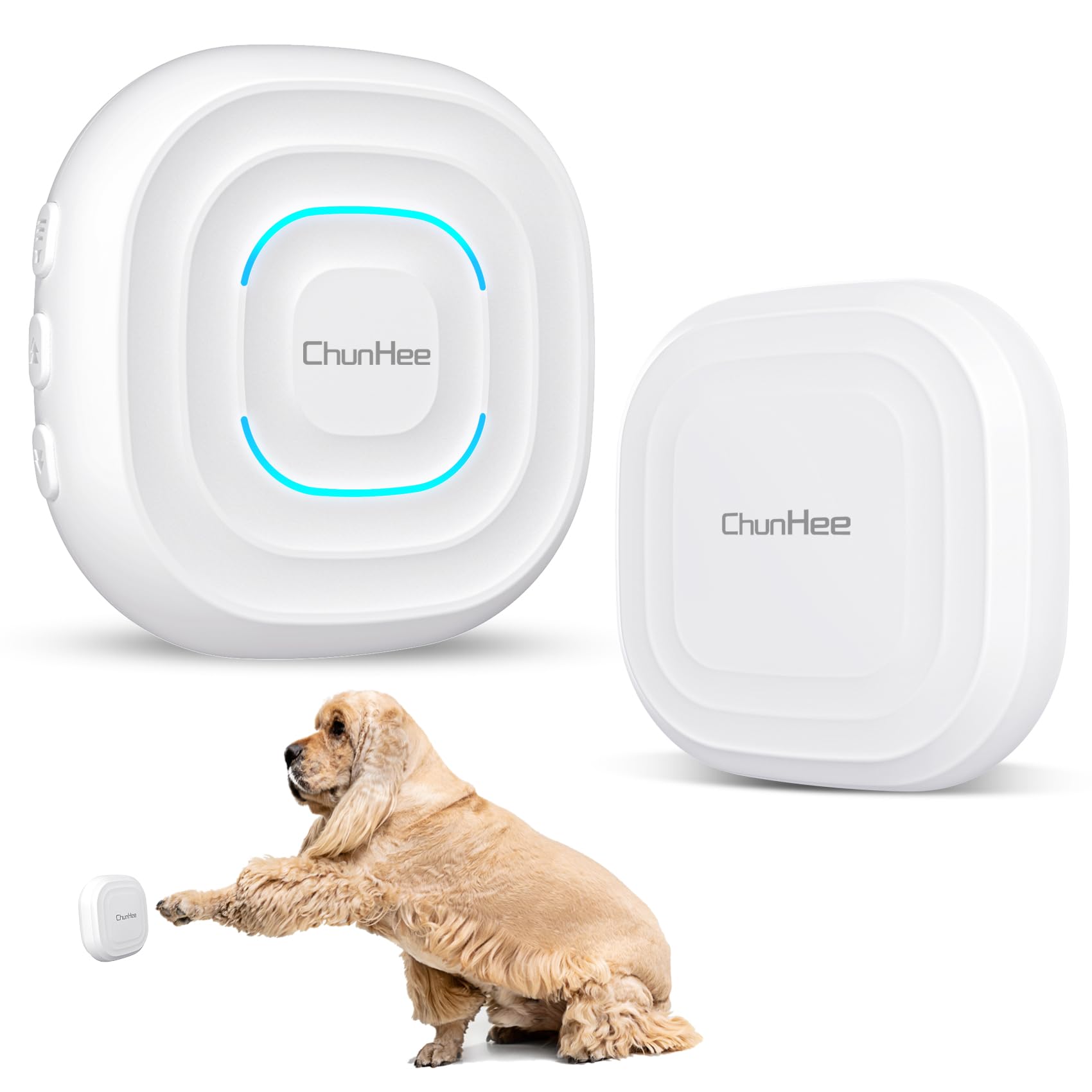 Chunhee Smart Dog Door Bell Wireless Puppy Doorbell For Potty Training, Dog Bells To Go Outside,Bell For Dogs To Ring To Go Potty [New 2024]