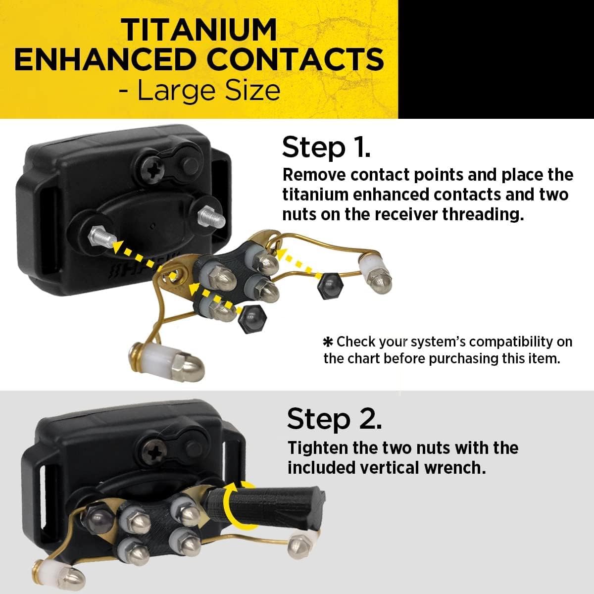 Dogtra Titanium Enhanced Contacts Large Remote Dog Training eCollars