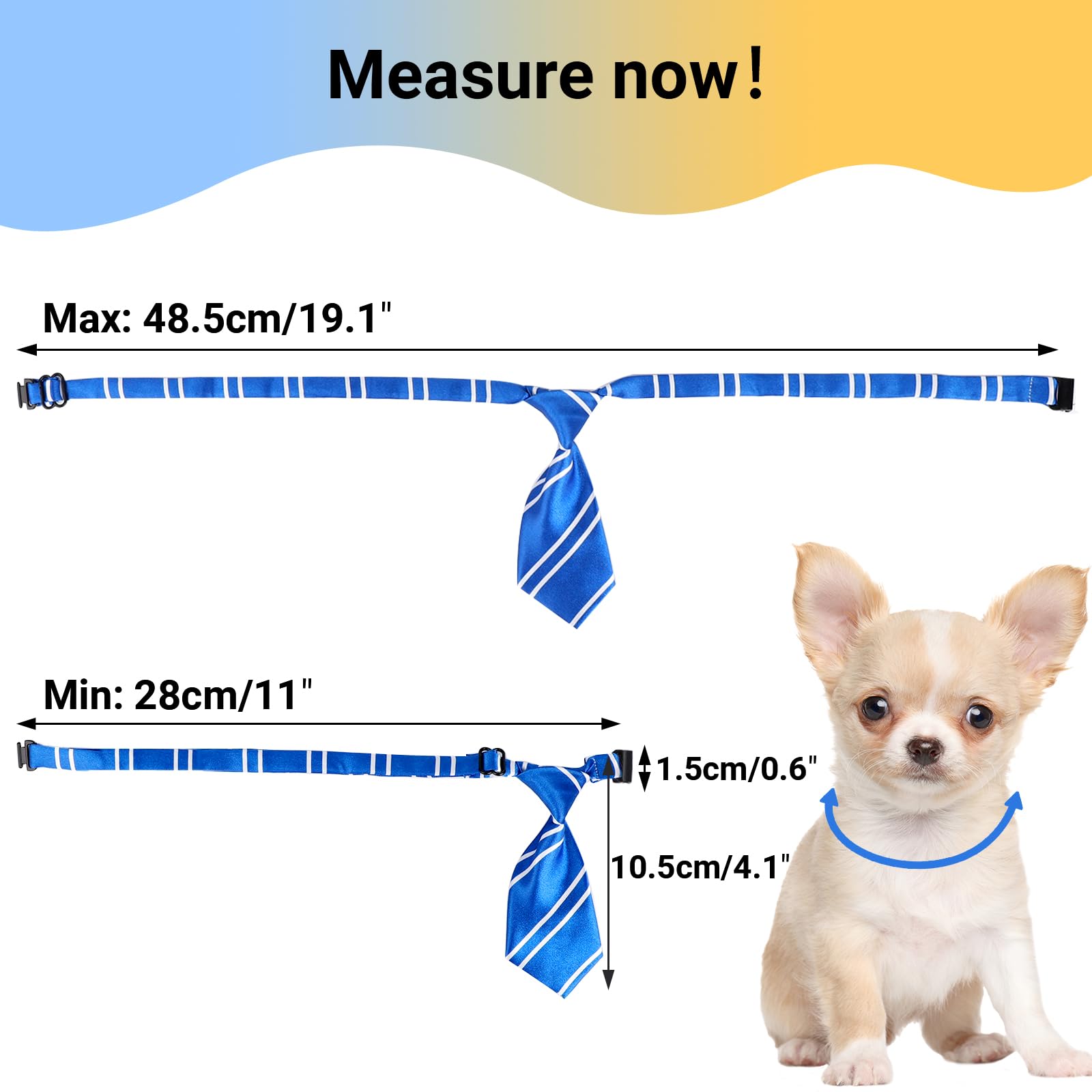 Segarty 60 Pcs Adjustable Small Dog Ties, Assorted Pattern Pet Bow Ties For Small Dogs Bows Cats Grooming Bowties Puppy Neckties