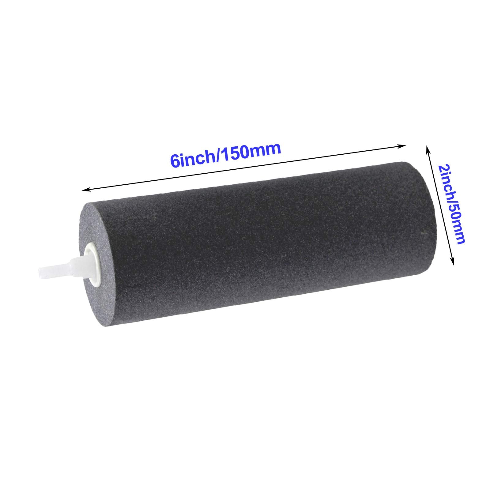 Aquaneat Aquarium Air Stones 6X2 Inch 2 Pack, Large Airstone, Aerator Bubble Diffuser, Air Pump Accessories For Aquariums, Hydro