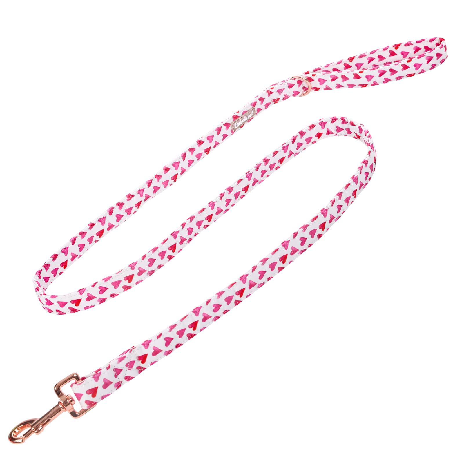 Babole Pet Valentine'S Day Dog Leash,Durable Handmade Dog Leashes With Soft Handle,Manual Dog Leashes Matching White Red Love Dog Collars For Small Medium Large Dogs,Xs,Lenth 120Cm