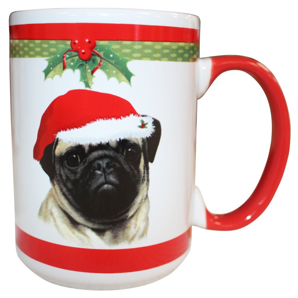 E&S Pets Pug Mug, 15 Oz