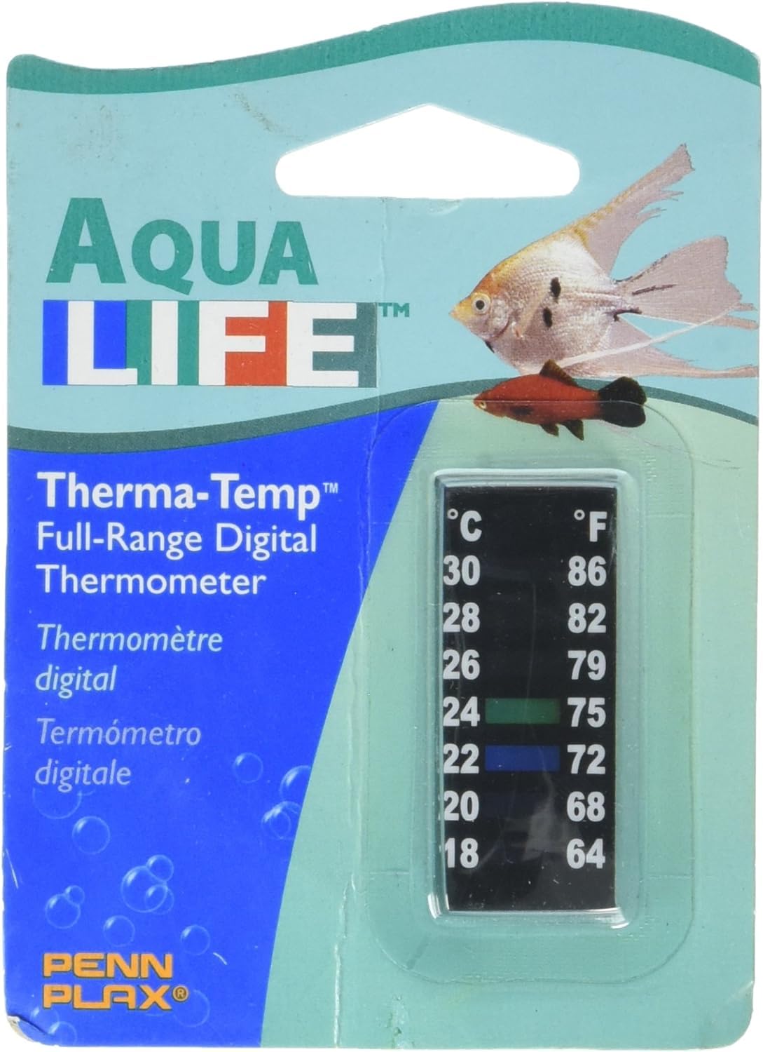 Penn-Plax Dt014 Digital Thermometer Small Strip, 2''  Great For Checking The Water Temperature In Smaller Tanks