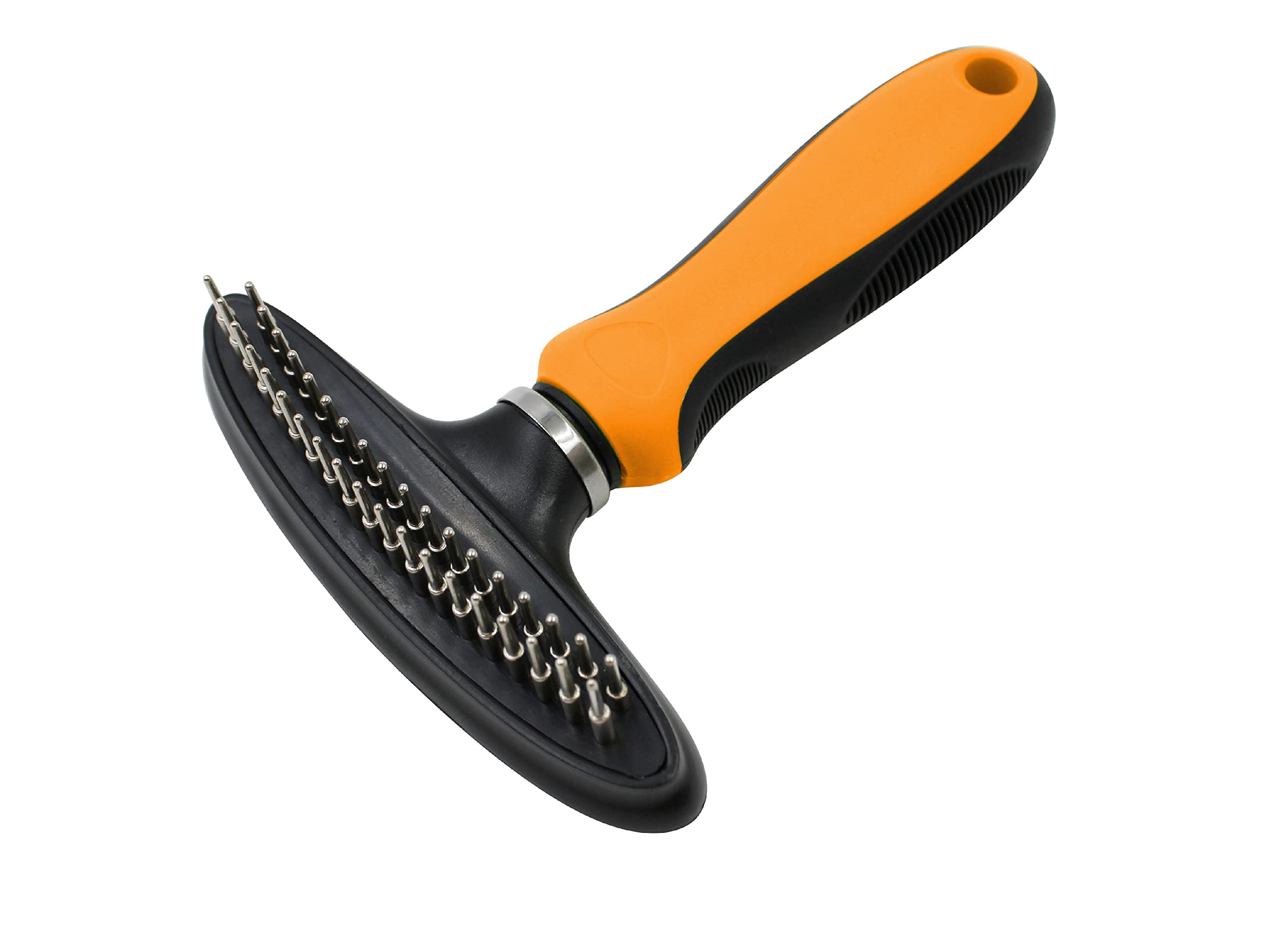 Pet Life  Flex Series Dualrow Grooming Rake Pet Comb