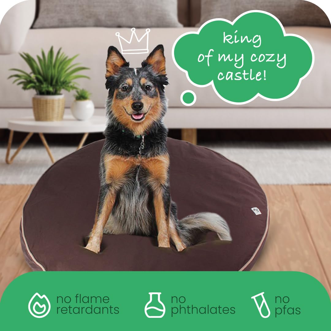 molly mutt Dog Bed Cover - Landslide Print - Measures 42    x 5 - 100% Cotton - Durable - Breathable - Sustainable - Machine Was