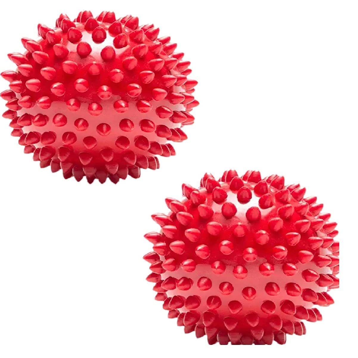 Pets Empire NonToxic Rubber Stud Spike Hard Ball Chew Toy, Puppy/Dog Teething Toy  3 Inches Pack Of 2