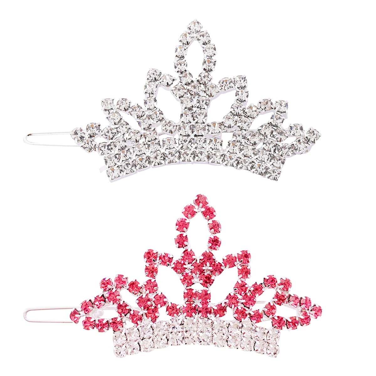 PET SHOW Dog Tiara Crown Hair Clips Bows for Small Dogs Costume Crystal Rhinestone Girls Puppies Barrette Grooming Hair Accessor