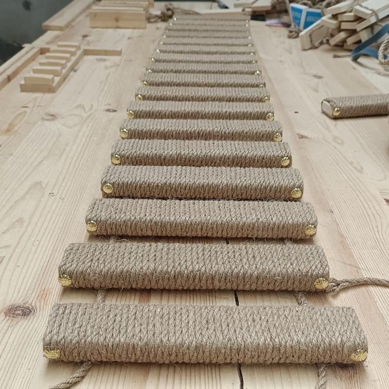 Agricue Cat Bridge Cat Climbing Frame Bridge Use For Cat Cage Sisal Rope Cat Ladder Pet Furniture Cat Step Scratcher Post Kitten Toys Cat Tree Tower