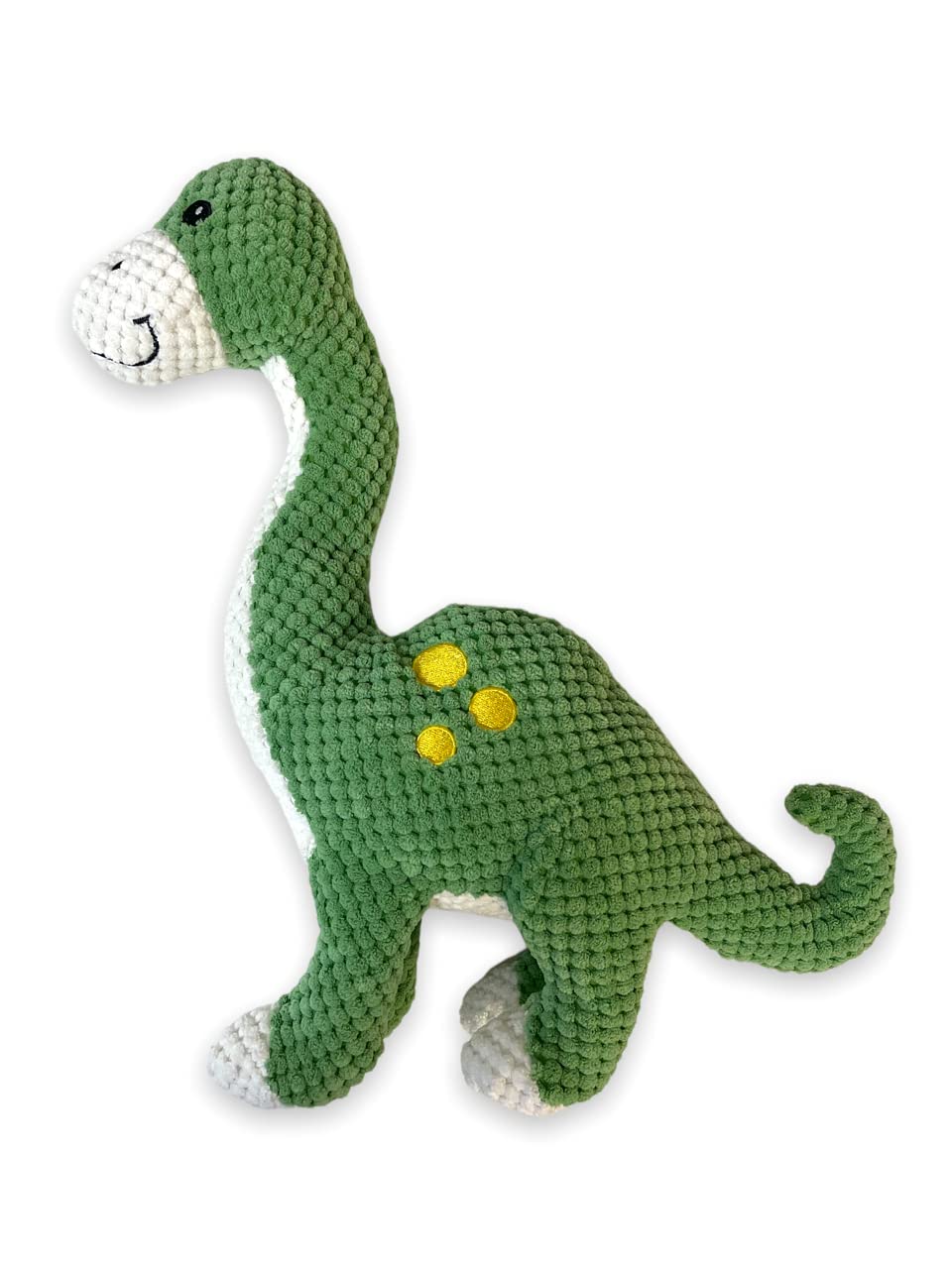fabdog Floppies Plush Dog Toy - Large Brontosaurus Squeaky Toy for Puppies - Durable and Cute, Model T360