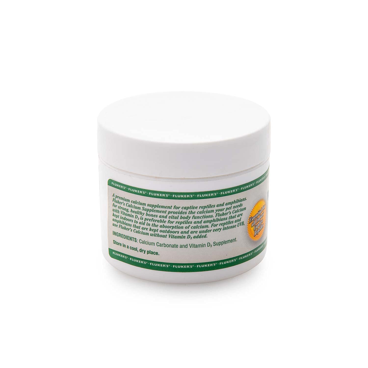 Flukers Calcium Reptile Supplement with added Vitamin D3, 2 oz.