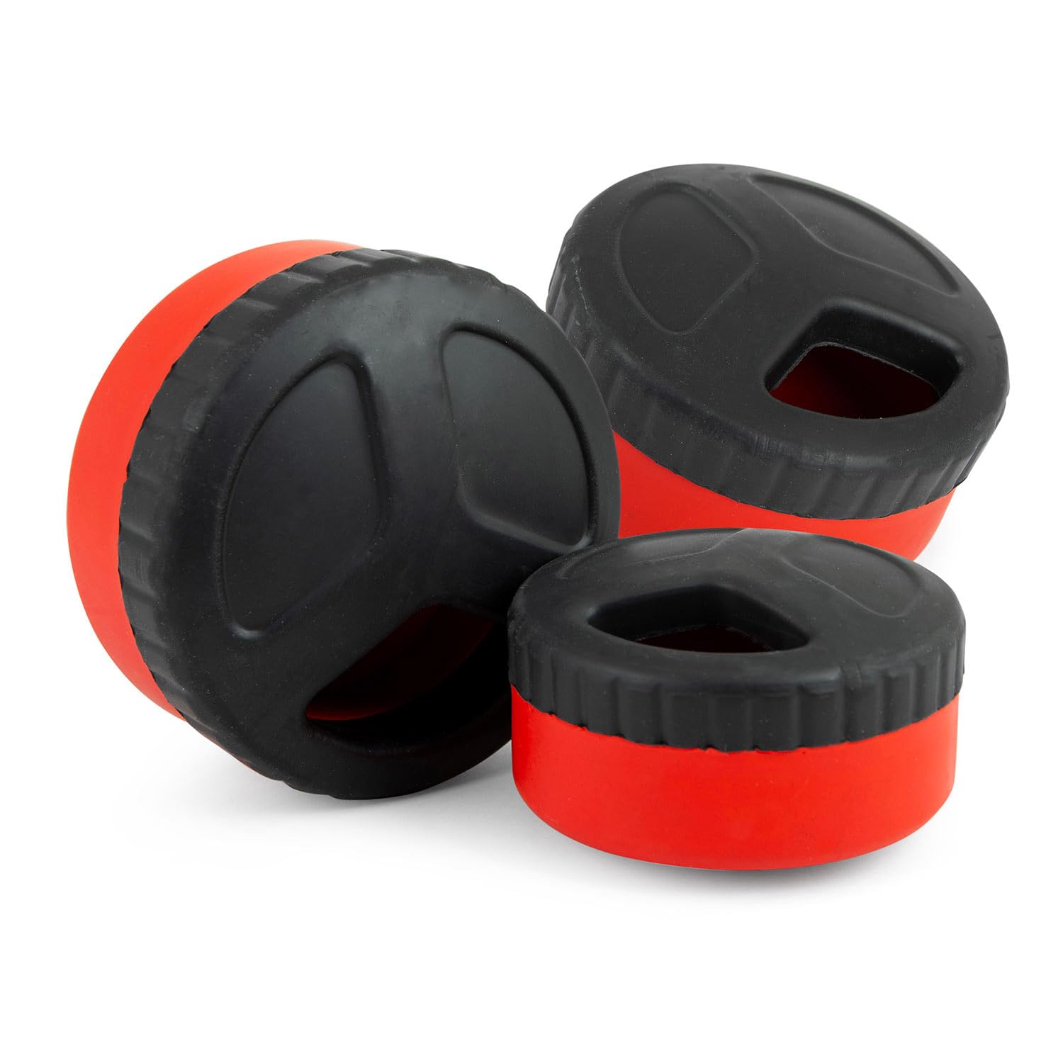 Jeffers Pet Natural Rubber Dog Chew Toy - Red Hocky Disc, Small - Treat Dispensing, Vanilla Scent, Durable, Non-Toxic, Dishwashe