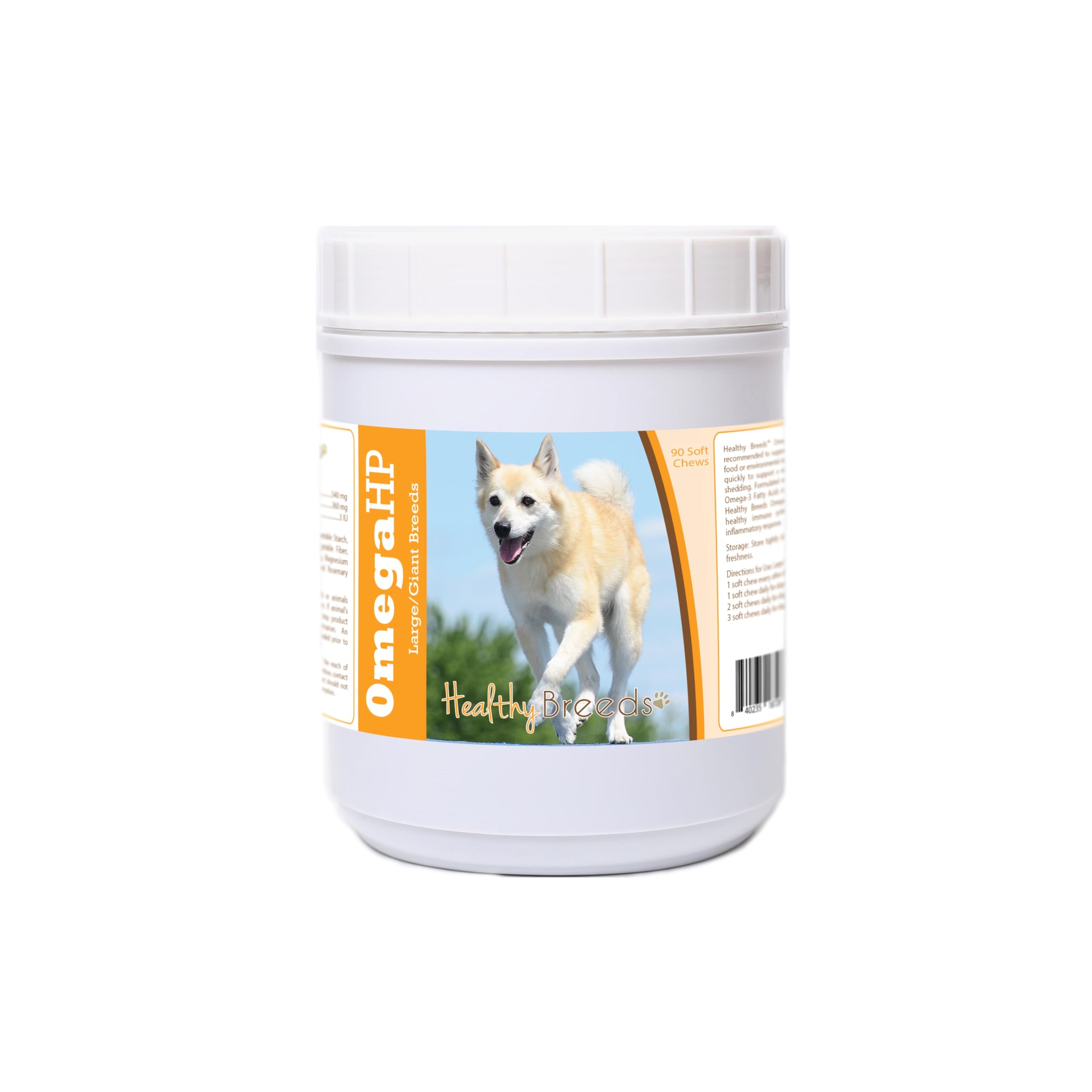 Healthy Breeds Norwegian Buhund Omega HP Fatty Acid Skin and Coat Support Soft Chews 90 Count