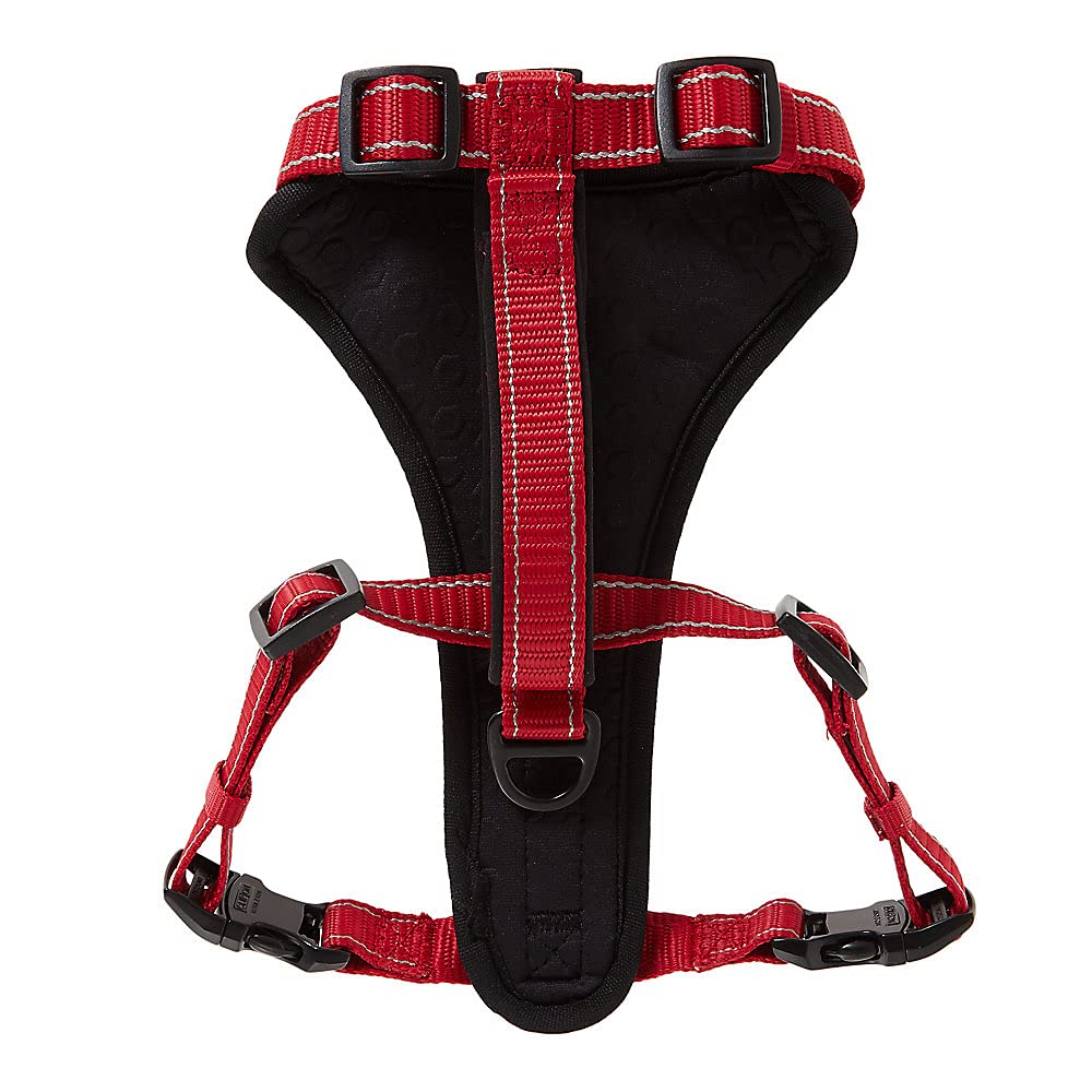 Kong Max Ultra Durable Neoprene Padded Chest Plate Dog Harness Offered By The Barker Company (Red, Large)