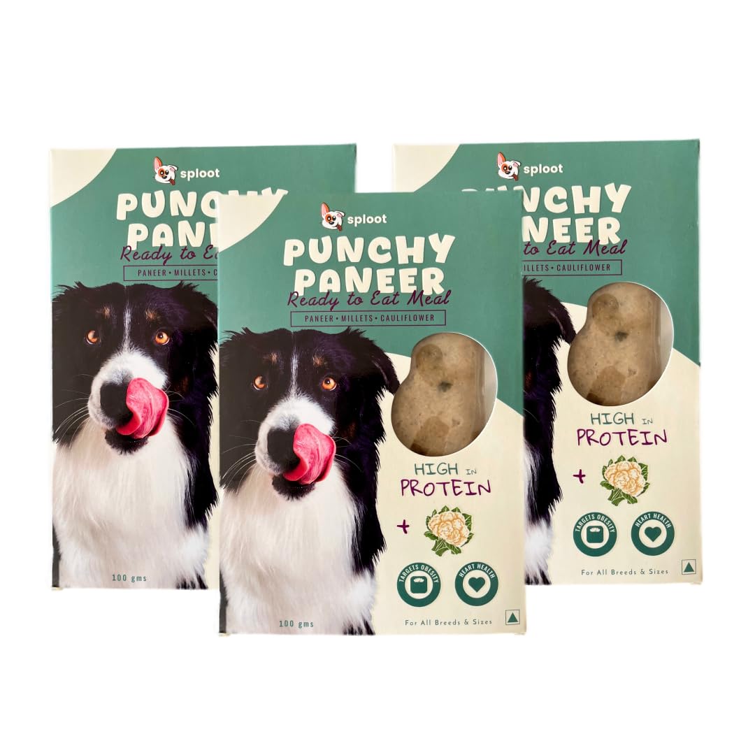 Sploot Veg Wet Dog Food  100% Vegetarian  Paneer And Millets Gravy Meal For Pets  For Adult Dogs And Puppy  Real Paneer, Mil