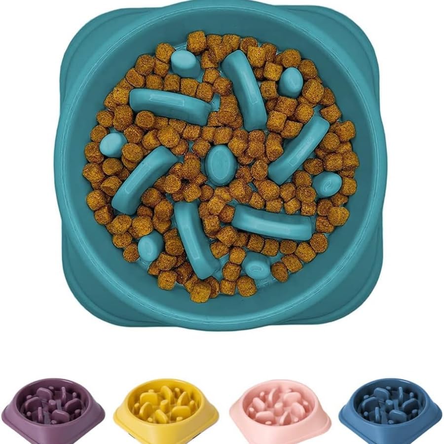 Dog Trust Dog Feeder Slow Eating Pet Bowl EcoFriendly Durable Polyvinyl Chloride NonToxic Preventing Choking Healthy Design Bo