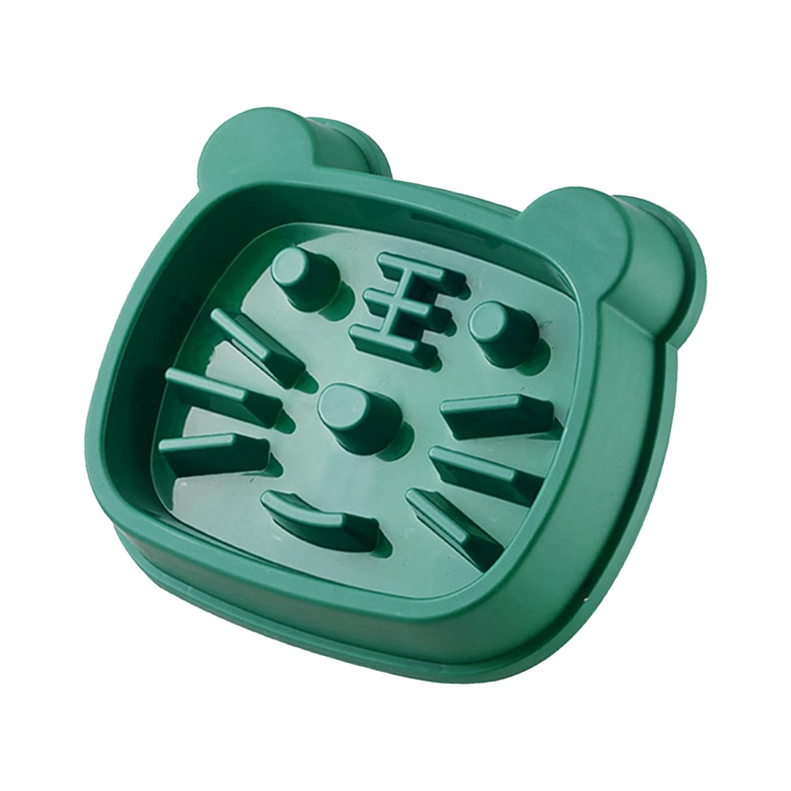 Atorse Slow Feeder Dog Bowl, Suction Base, Green, Dog Supplies, Dishes Feeders & Fountains, Small & Medium Dogs, Cats, Puppies
