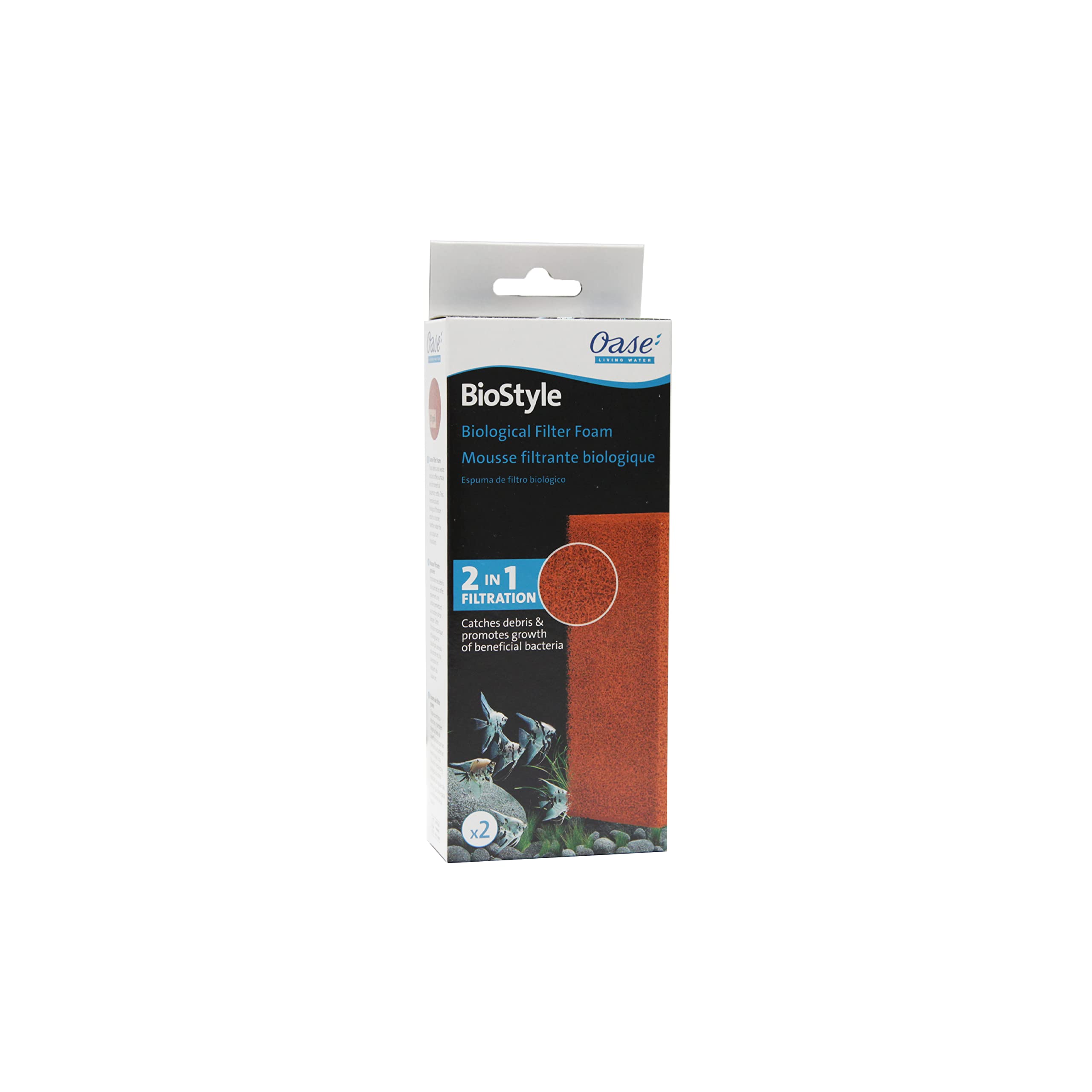Oase Indoor Aquatics Biostyle Biological Filter Foam Set Of 2