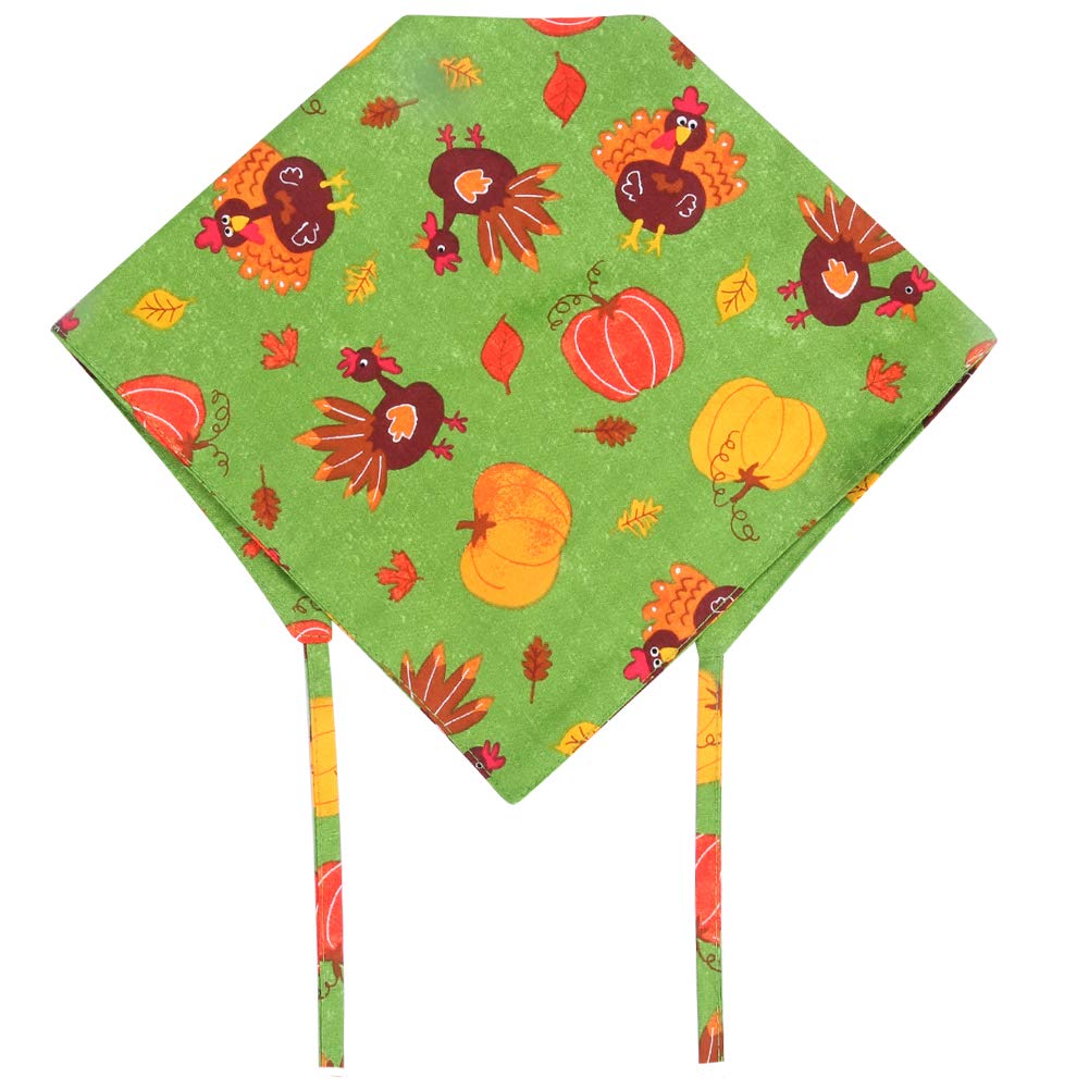 Kzhareen 2 Pack Thanksgiving Dog Bandana Reversible Triangle Bibs Scarf Accessories For Dogs Cats Pets Animals