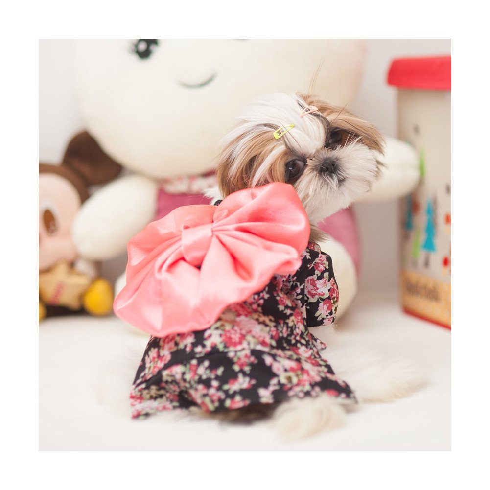Weeh Dog Costume Halloween Cat Clothing Cosplay Japan Kimono Pet Clothes For Doggy Kitty Rabbits Pig Fun, Black, Medium