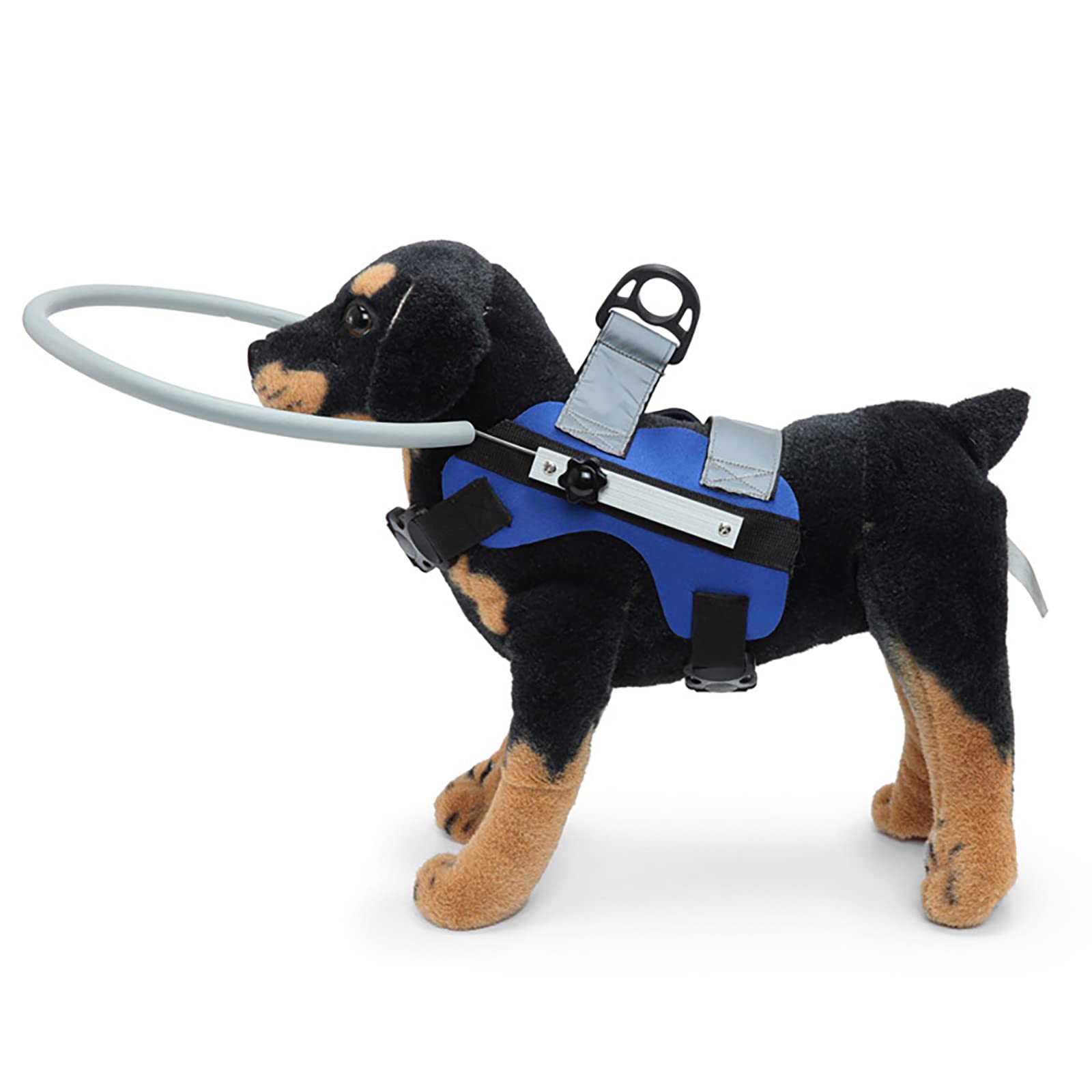 Ring Harness For Blind Dog, Lightweight Blind Ring For Pets, Blind Dog Bumper, Bump Guard For Blind Dogs Upgrade Blue Small