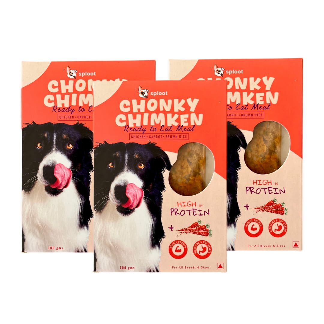 Sploot Wet Dog Food  Chicken And Brown Rice Gravy Meal For Pets  Dog Food Adult And Puppy  Real Chicken, High Protein, Fresh