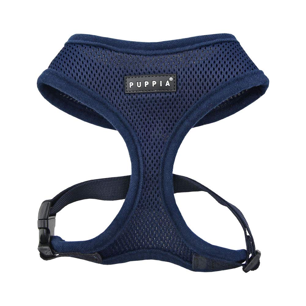 Puppia Soft Dog Harness, Navy, X-Small (PDCF-AC30-NY-XS)