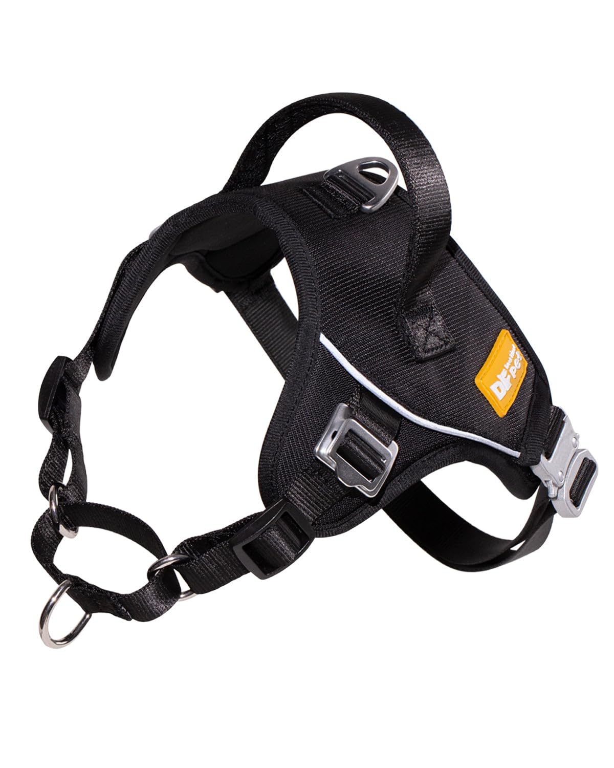 Df No Pull Step-In Martingale Dog Harness, Help Every Step Without Choking, Reflective & Adjustable, Front Clip Harness With Saf