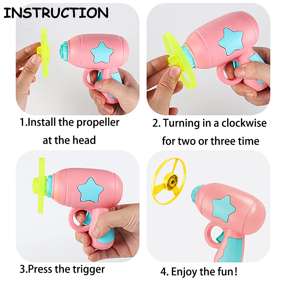 Iaxsee 15 Pieces Cat Fetch Toy With Colorful Flying Propellers Set, Cat Playing Tracking Interactive Toys For Kitten Chasing Tra