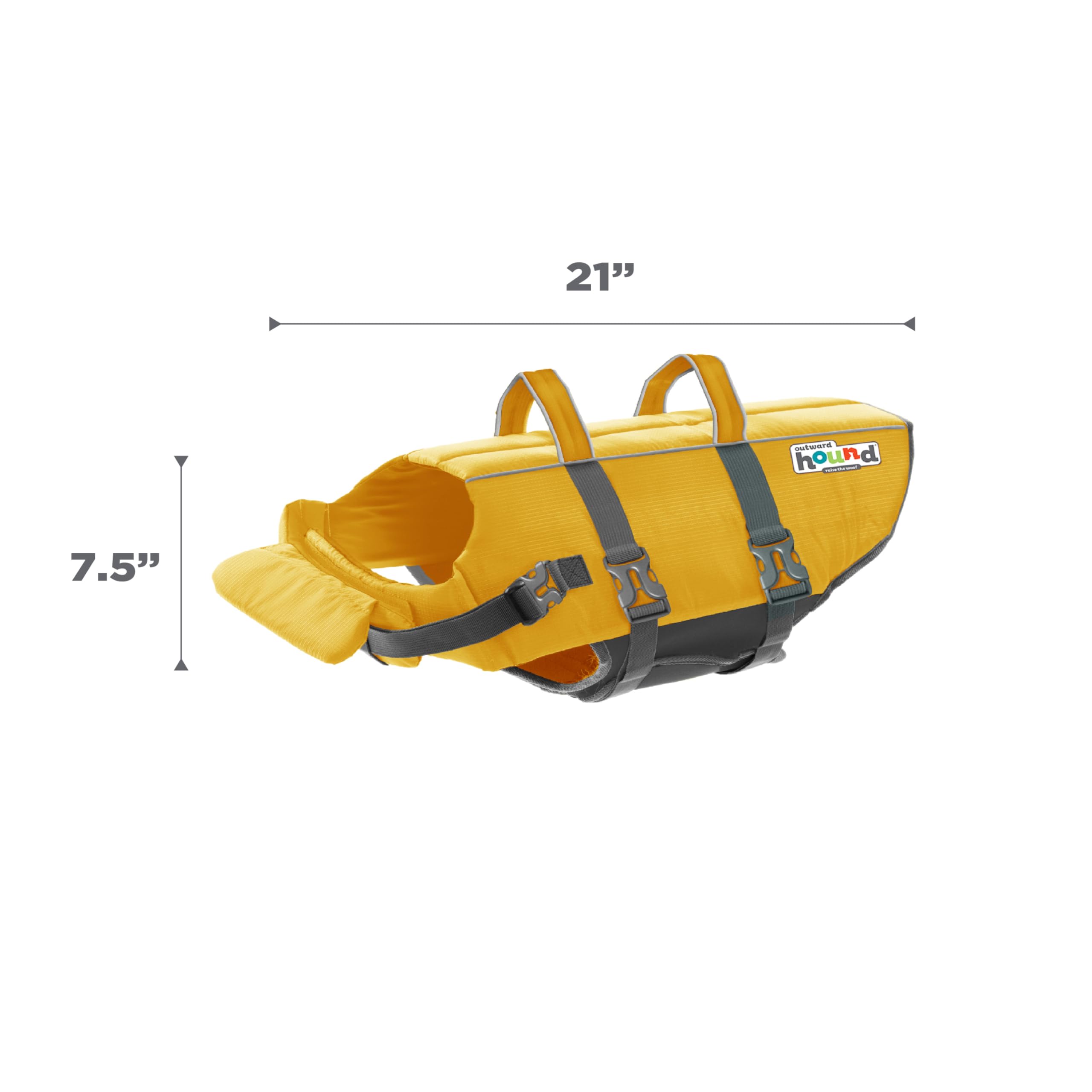 Outward Hound Granby Splash Yellow Dog Life Jacket, Xl