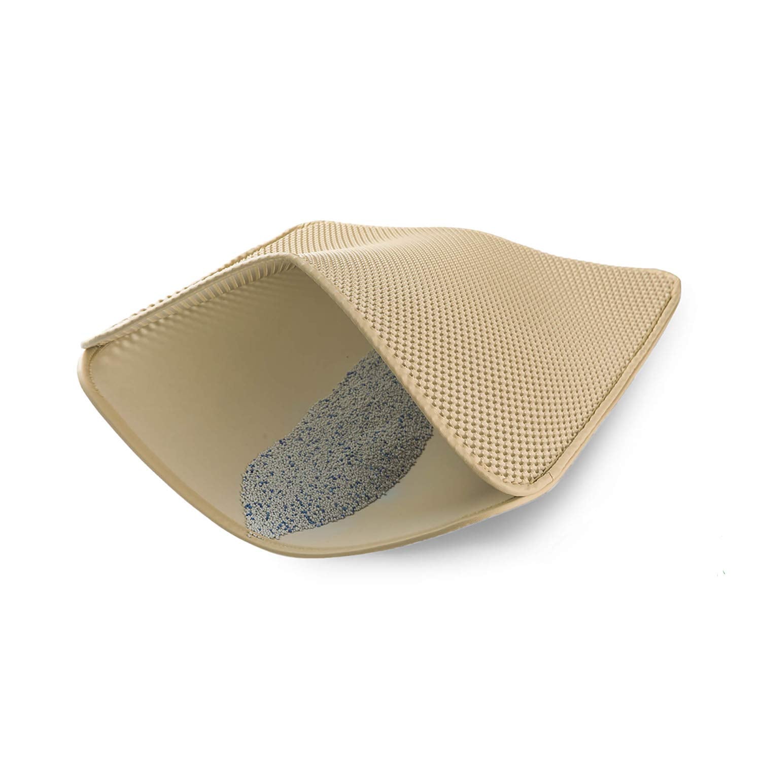 WePet Cat Litter Mat, Kitty Litter Trapping Mat  Medium Size, Honeycomb Double Layer Mats, No Phthalate, Urine Waterproof, Easy