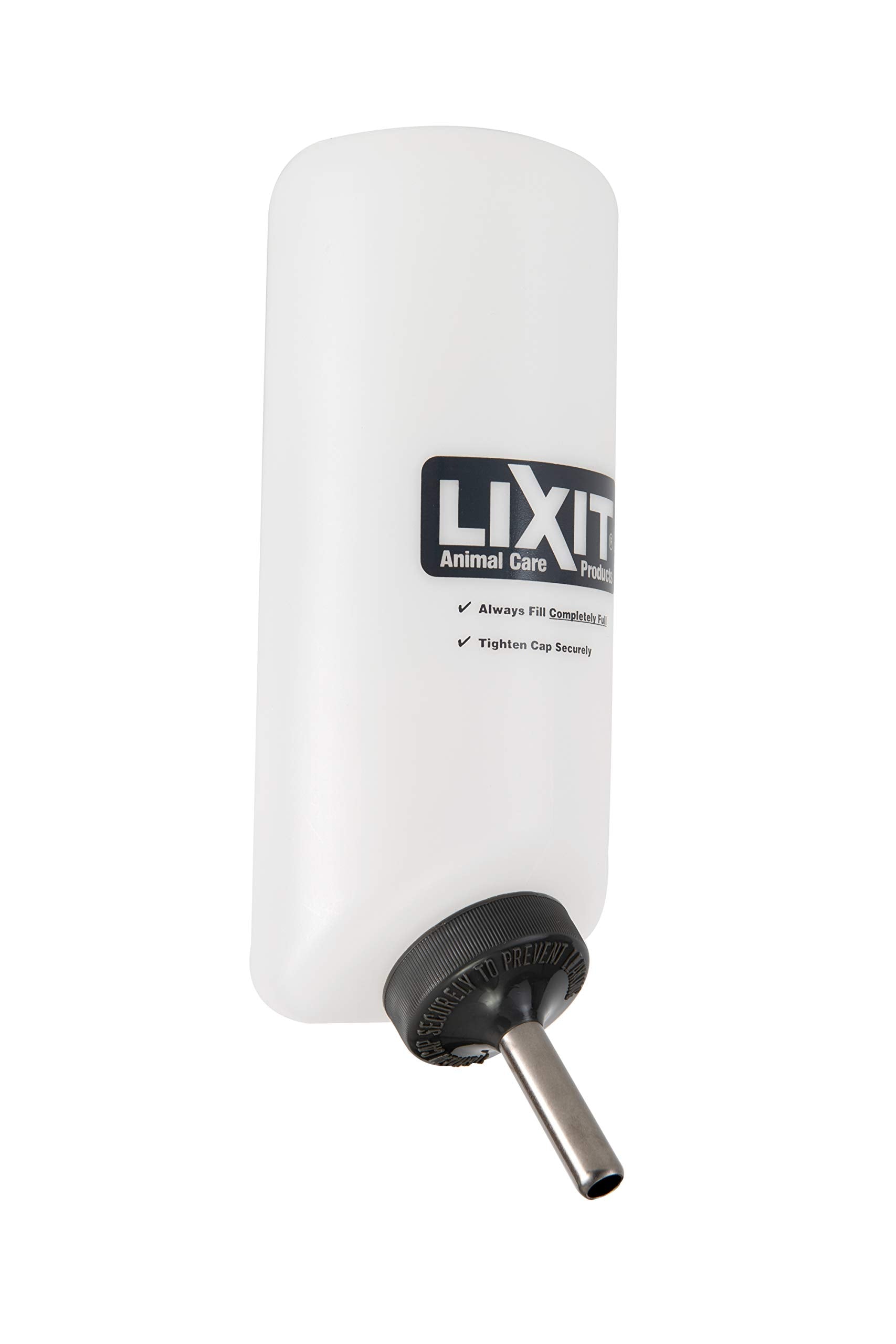 Lixit Wide Mouth Bpa-Free Cage Water Bottles For Rabbits, Ferrets, Guinea Pigs, Rats, Chinchillas, Hamsters, Mice, Hedgehogs, Gerbils And Other Small Animals. (Translucent, 32 Ounce)